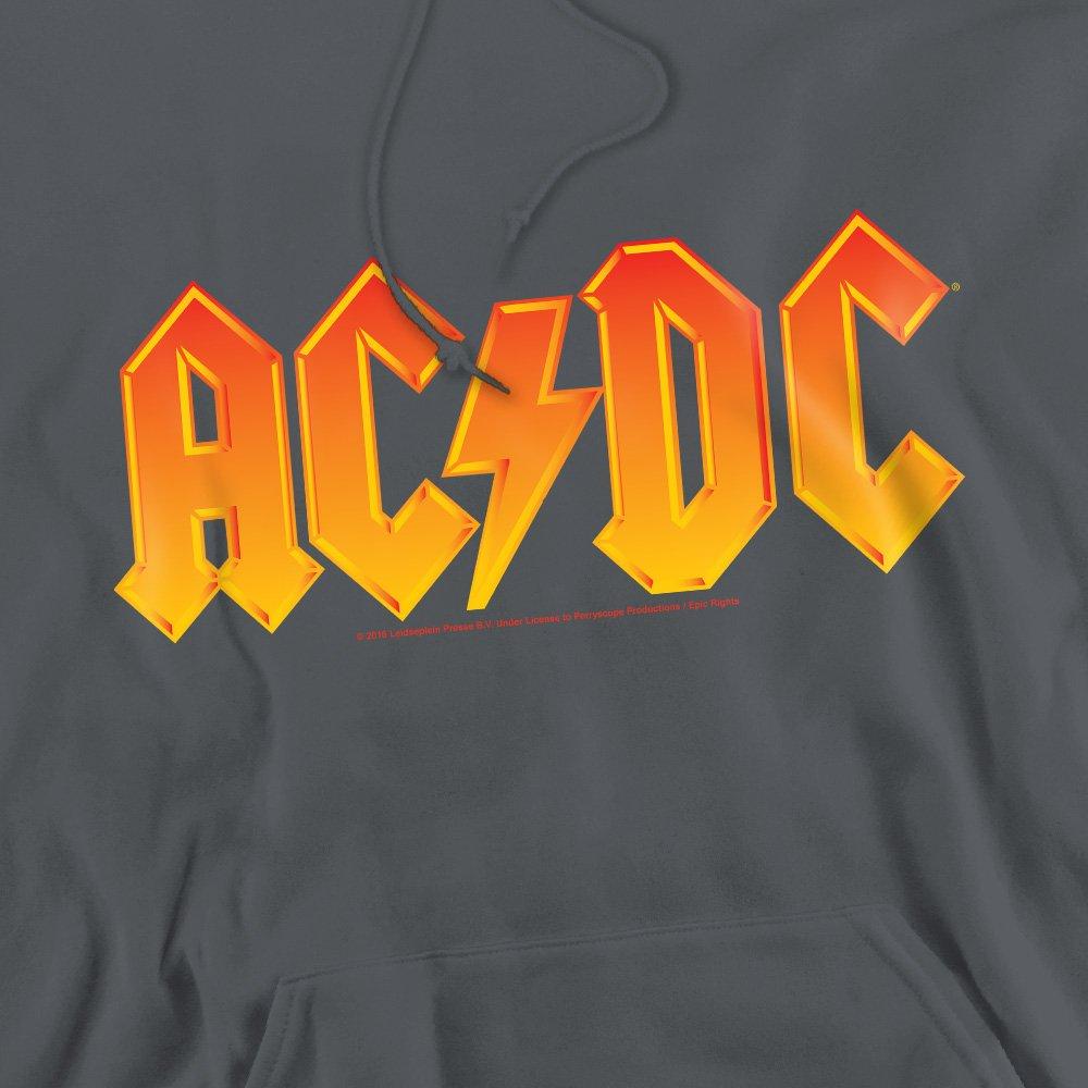 Charcoal - ACDC - AC DC Logo Hoodie Charcoal - 2