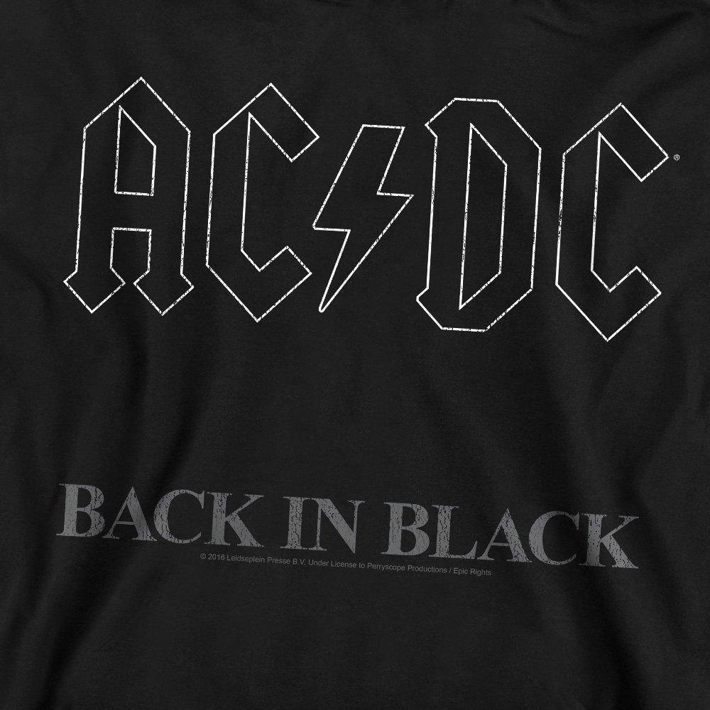Black - ACDC - AC DC Back In Black Crew Sweatshirt Black - 2