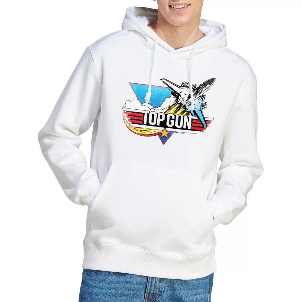 White - Top Gun - Top Gun Jet Swoop Logo Unisex Hoodie White - 1