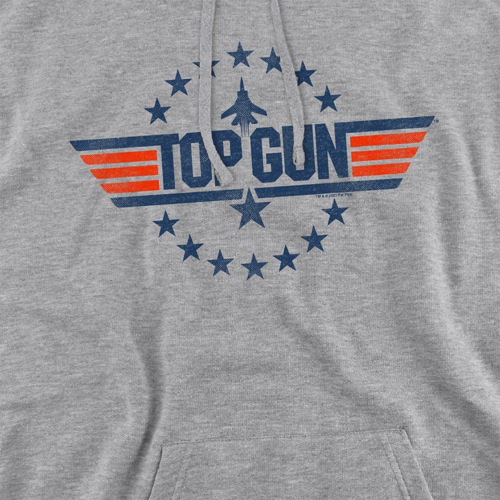 Grey - Top Gun - Top Gun Star Logo Hoodie Athletic Heather - 2
