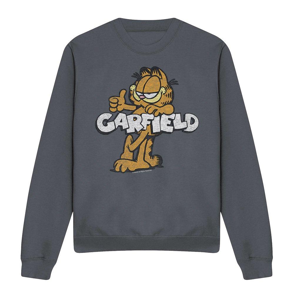 Charcoal - Garfield - Garfield Retro Garf Crew Sweatshirt Charcoal - 4