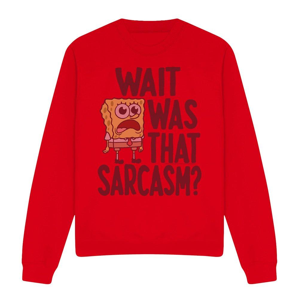 Red - Spongebob - Spongebob SarcaSmall Unisex Crew Sweatshirt Red - 4
