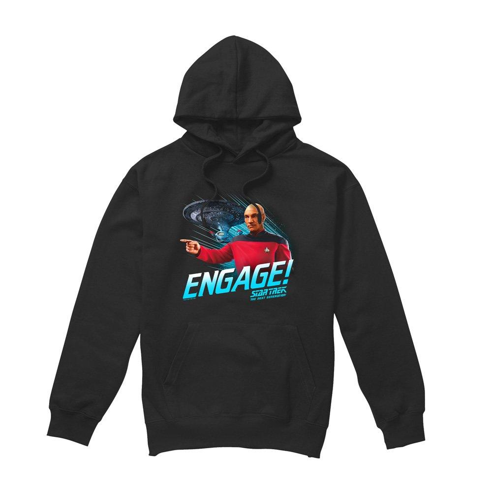 Black - Star Trek - Star Trek Engage Hoddie Black - 4