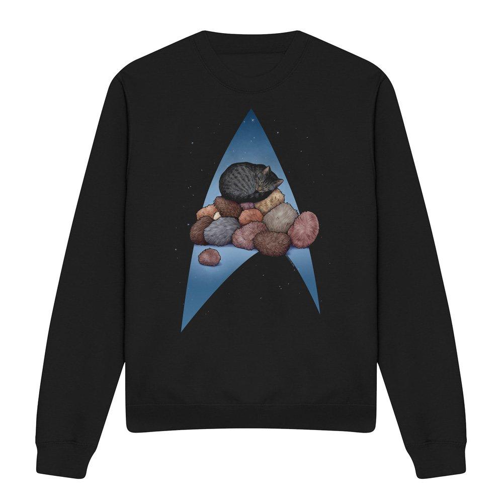 Black - Star Trek - Star Trek Five Year Nap Crew Sweatshirt Black - 4