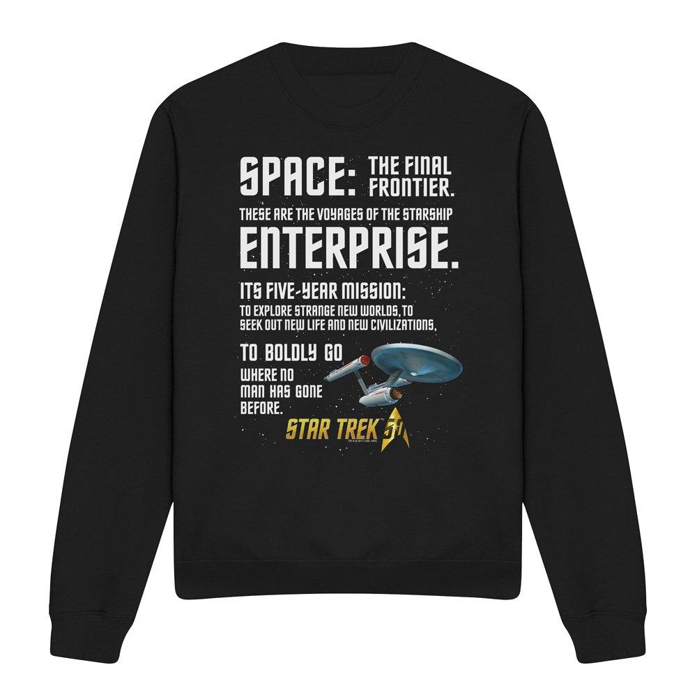 Black - Star Trek - Star Trek Intro Crew Sweatshirt Black - 4