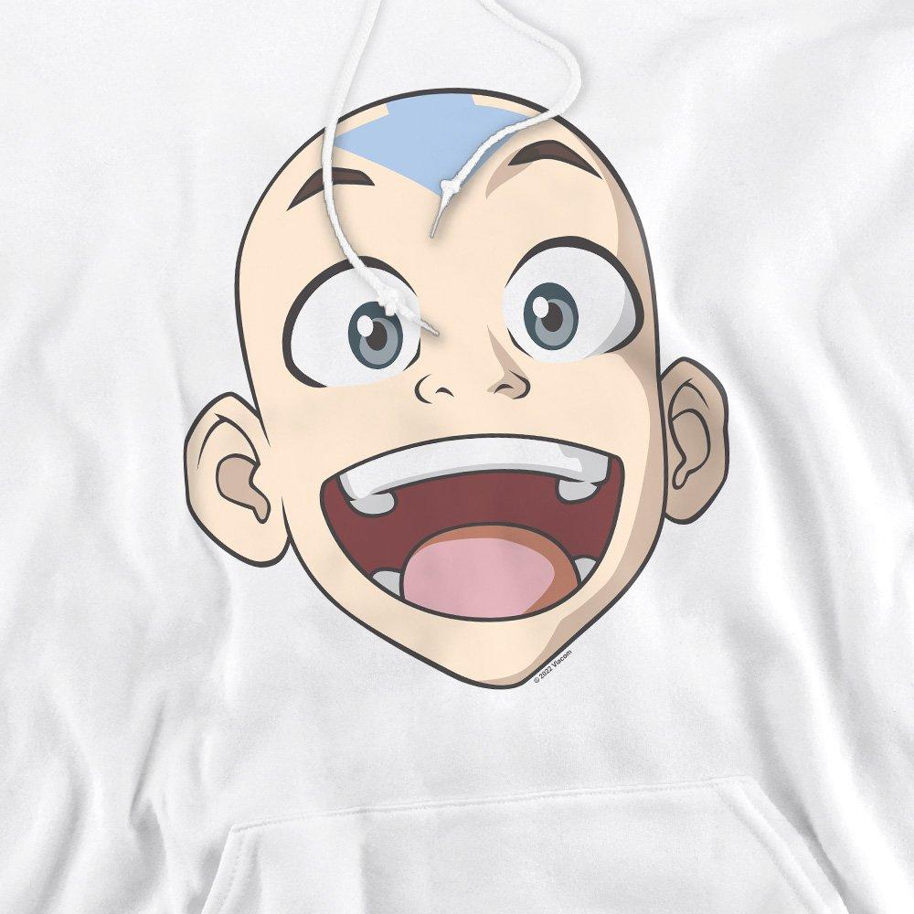 White - Other - Avatar The Last Airbender Big Aang Face Hoddie Wh - 2