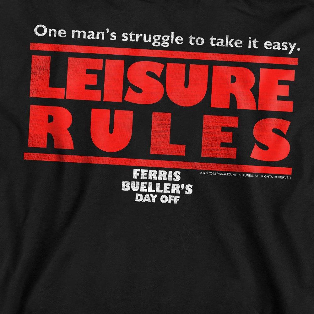 Black - Other - Ferris Bueller Leisure Rules Crew Sweatshirt Blac - 2