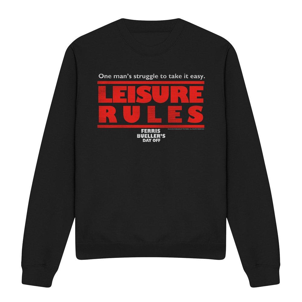 Black - Other - Ferris Bueller Leisure Rules Crew Sweatshirt Blac - 4