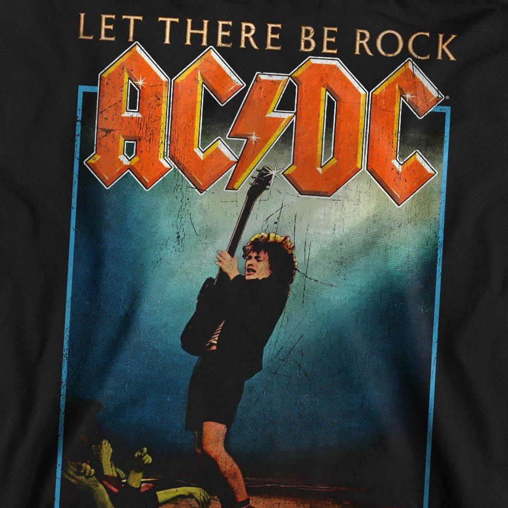 Black - ACDC - AC DC Let There Be Rock Crew Sweatshirt Black - 2