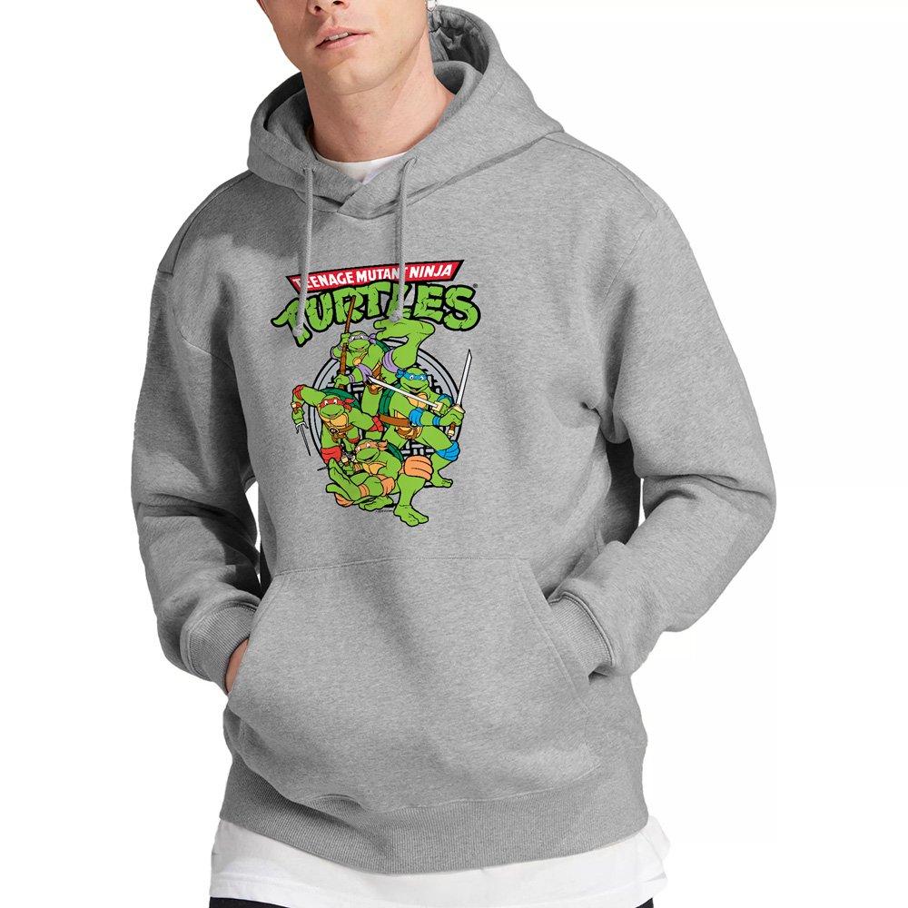 Grey - Teenage Mutant Ninja Turtles - Tmnt Tmnt Group Hoodie Athletic Heather - 1
