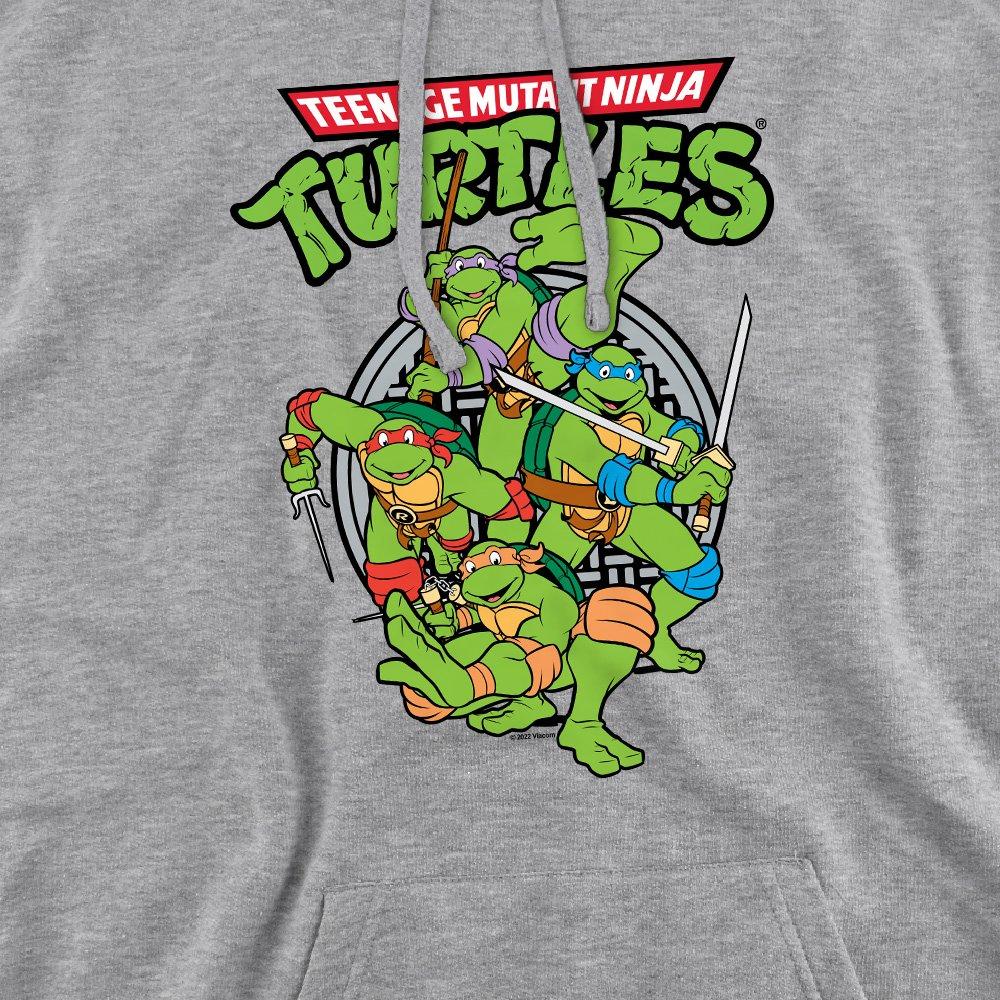 Grey - Teenage Mutant Ninja Turtles - Tmnt Tmnt Group Hoodie Athletic Heather - 2