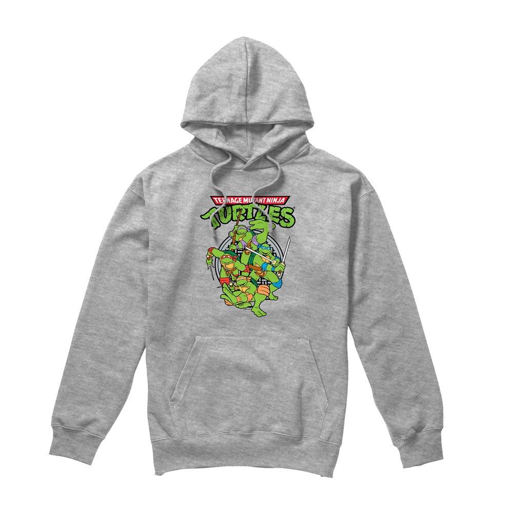 Grey - Teenage Mutant Ninja Turtles - Tmnt Tmnt Group Hoodie Athletic Heather - 4