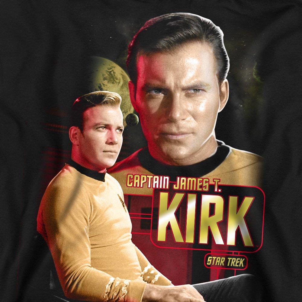 Black - Star Trek - Star Trek Captain Kirk Crew Sweatshirt Black - 2