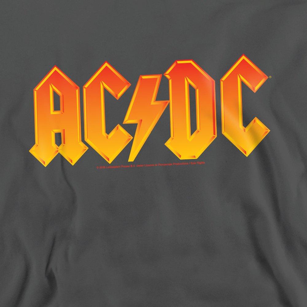 Charcoal - ACDC - AC DC Logo Crew Sweatshirt Charcoal - 2