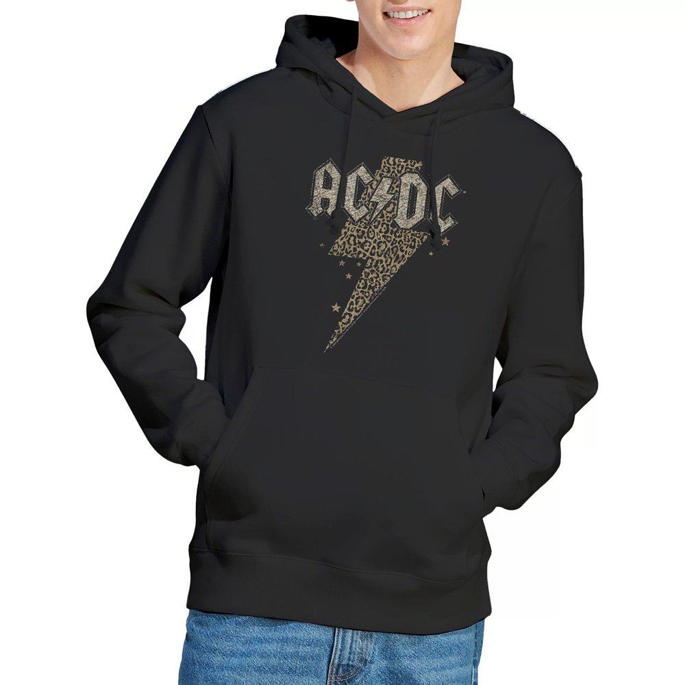 Black - ACDC - AC DC Leopard Bolt Hoodie Black - 1