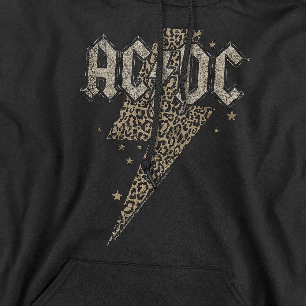 Black - ACDC - AC DC Leopard Bolt Hoodie Black - 2