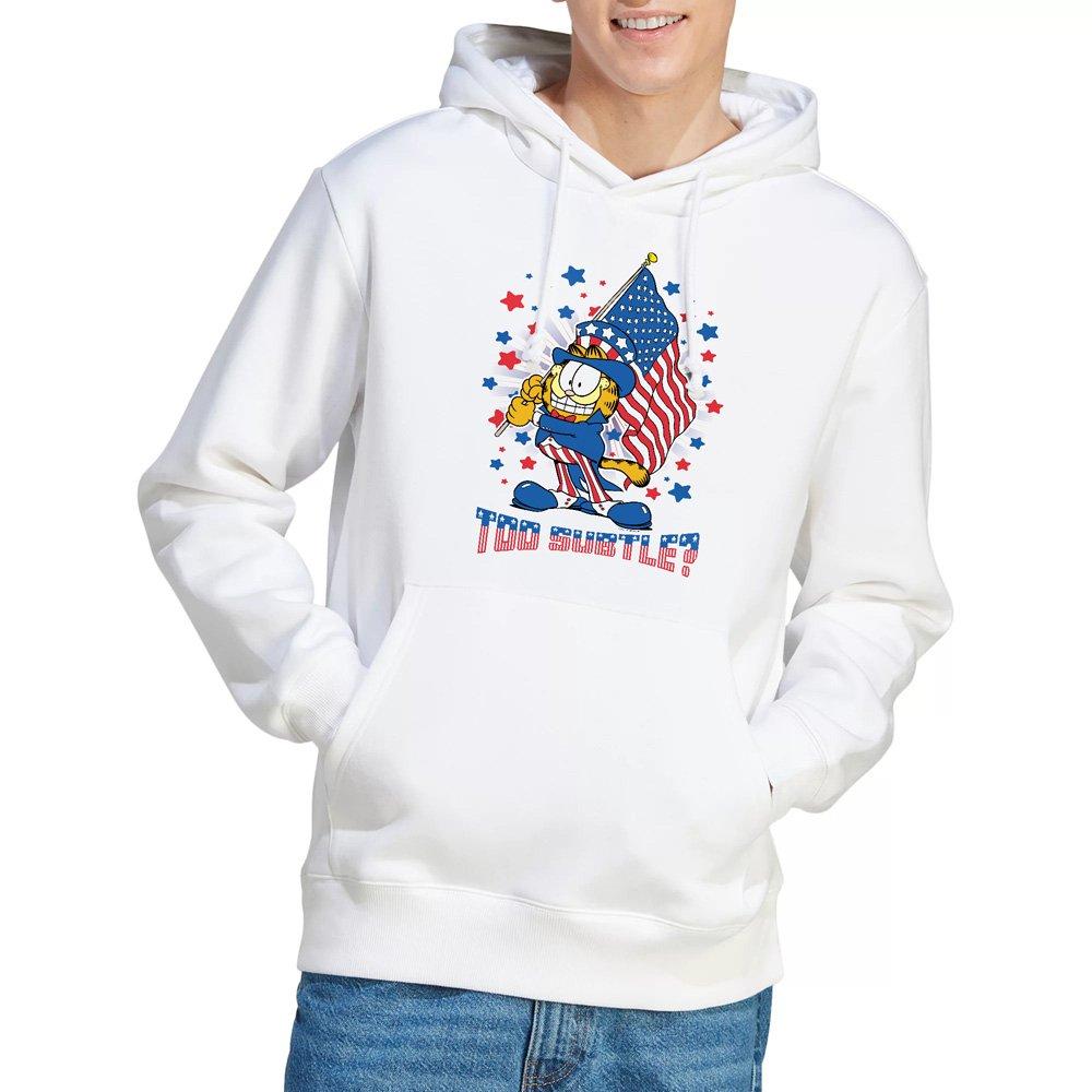 White - Garfield - Garfield Subtle Hoddie White - 1