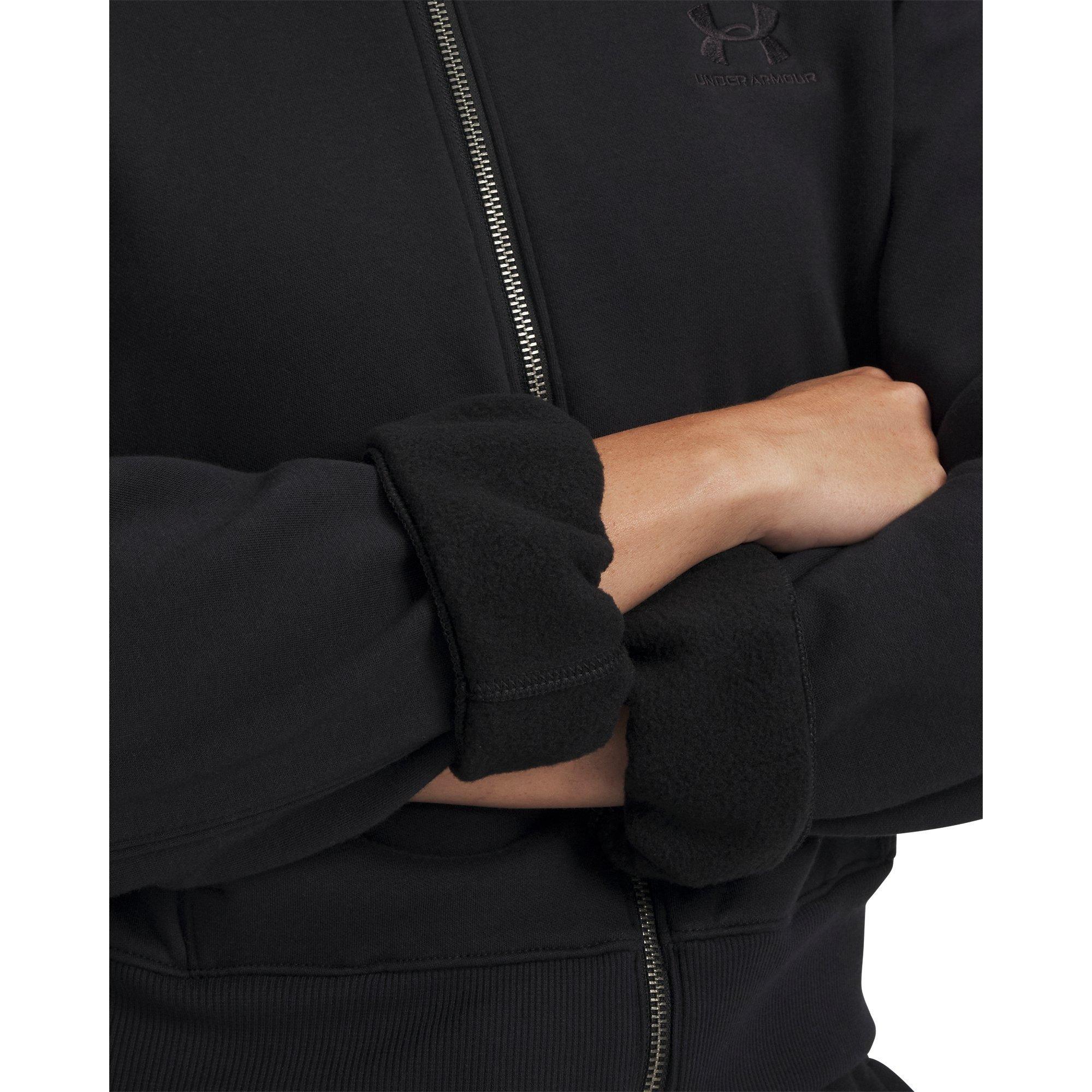 Noir - Under Armour - Women's Icon Vida Full Zip Fleece Hoodie - 3