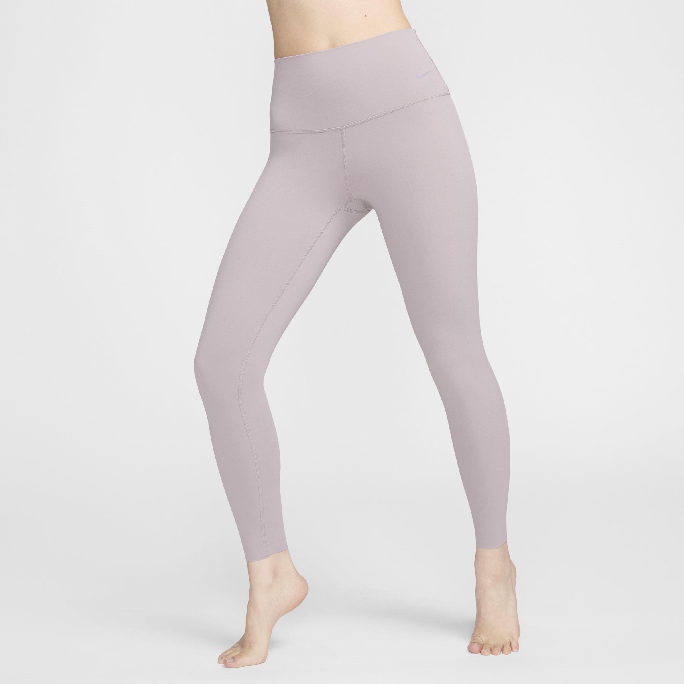 Violet Ore/Blk - Nike - Zenvy Womens Gentle Support High Waisted Full Length Performance Leggings - 1