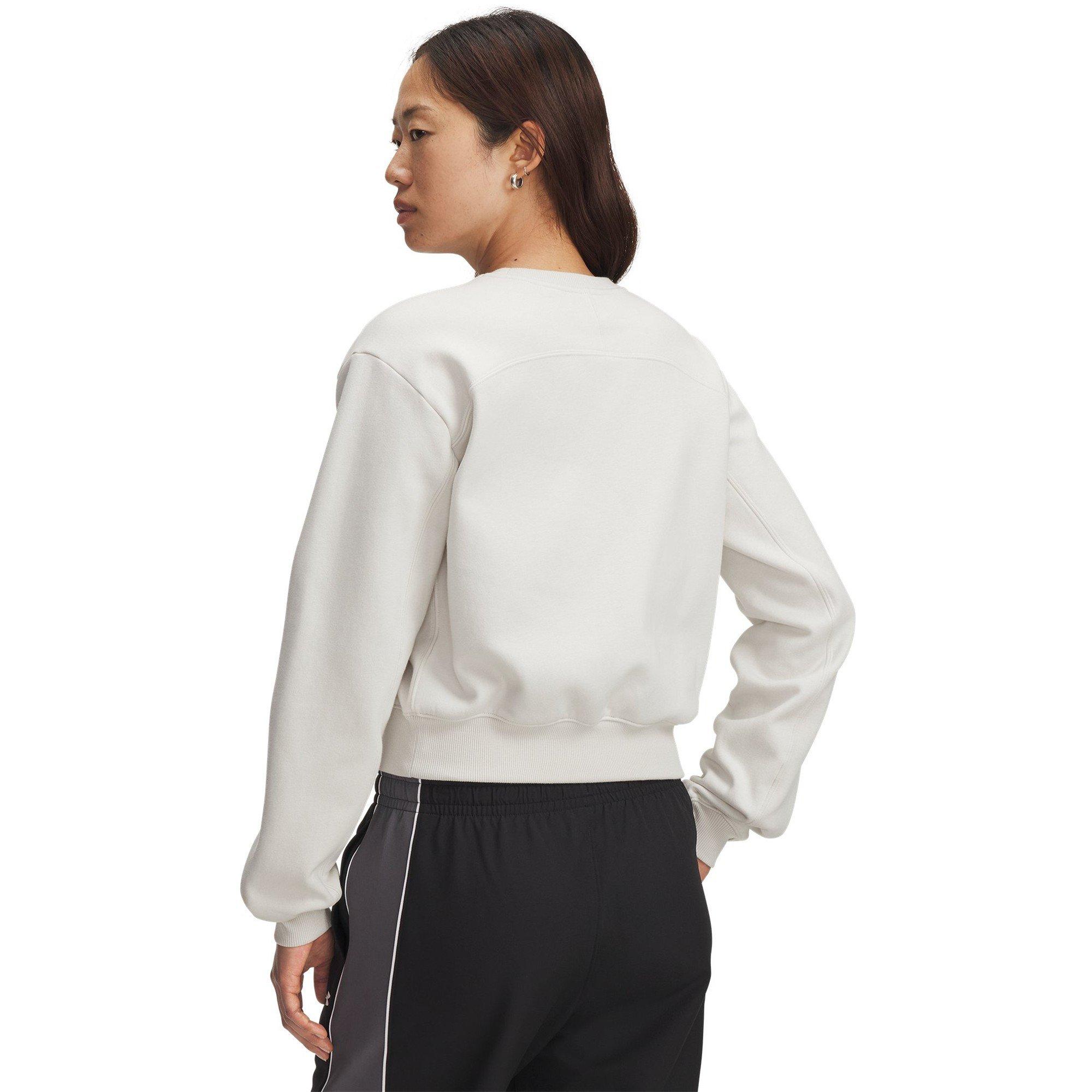 White - Under Armour - Women's Icon Vida Fleece Crew Sweatshirt - 2