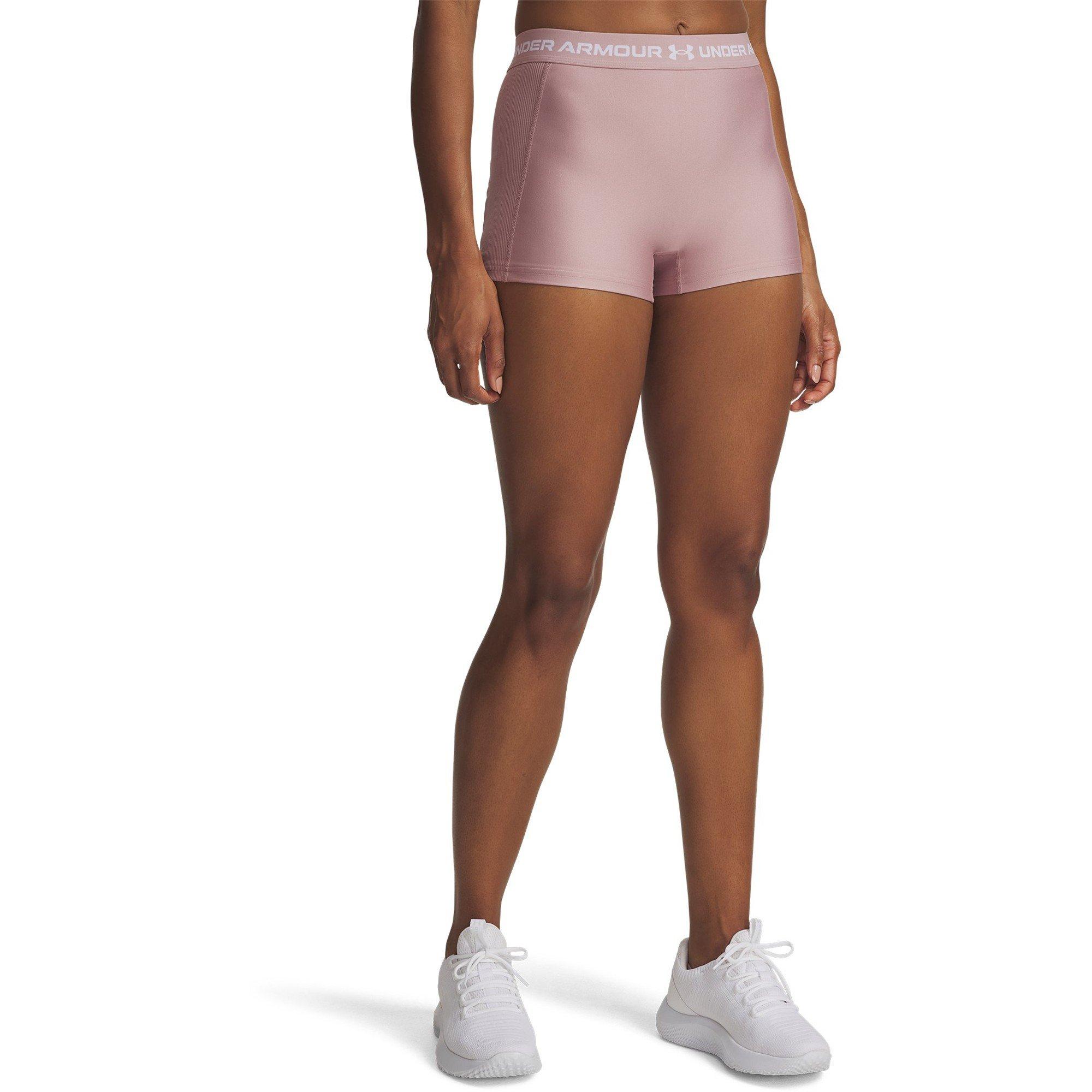 Under Armour Women's Heatgear® Rib Shorty 3 Compression Shorts - Pink - 8 (XS)