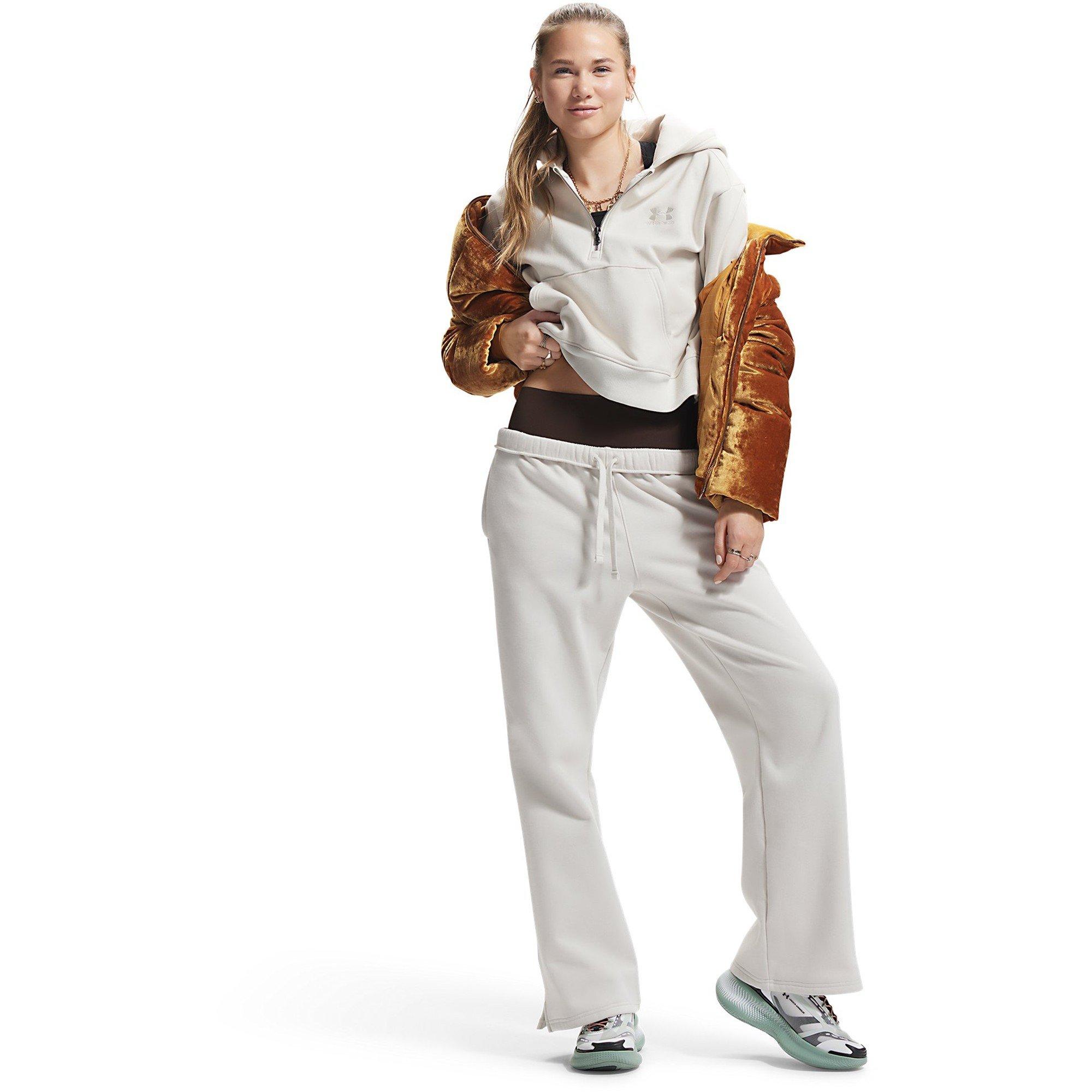 White - Under Armour - Women's Icon Vida Fleece Tracksuit Bottoms - 3