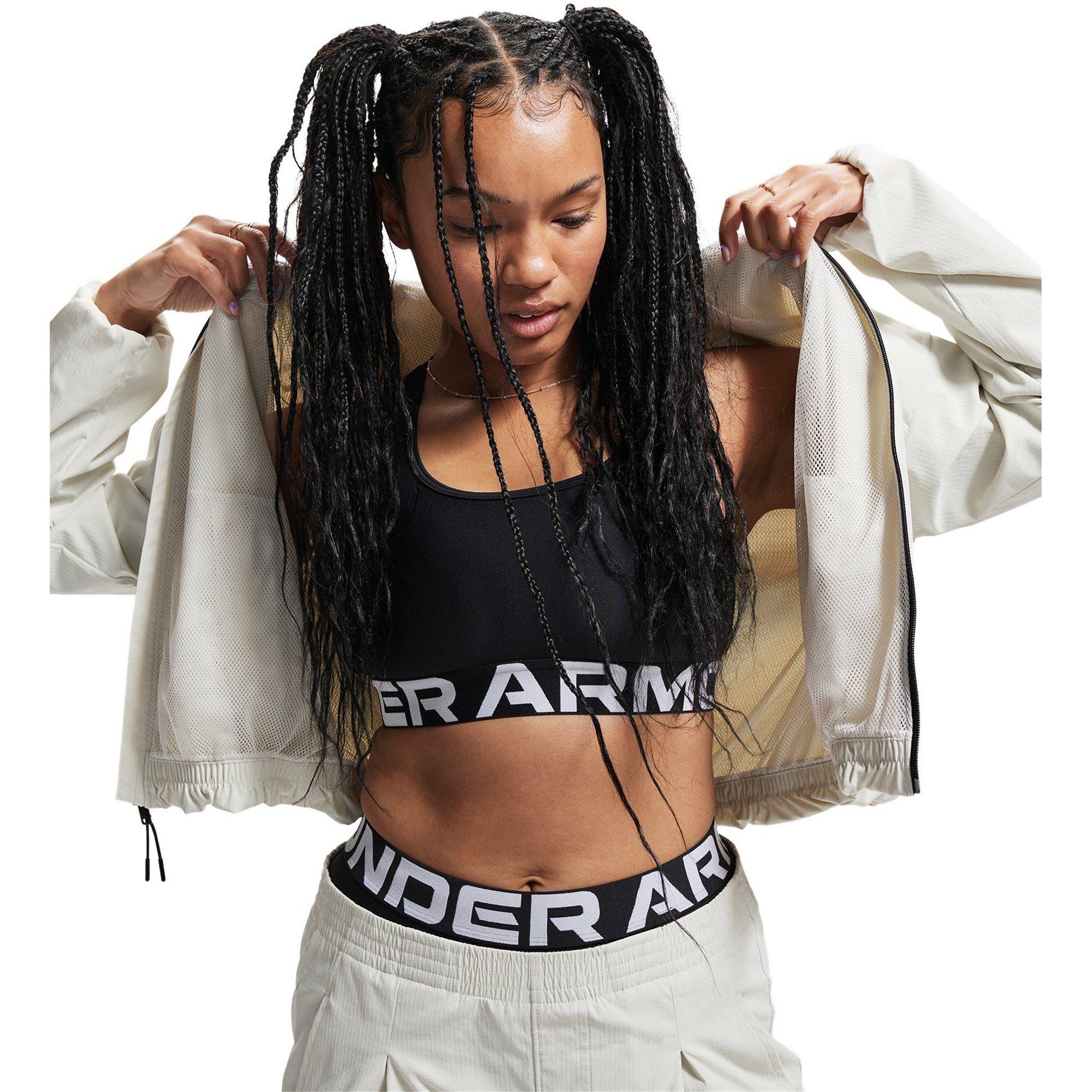 White - Under Armour - Women's Unstoppable Woven Long Sleeve T-Shirt - 3