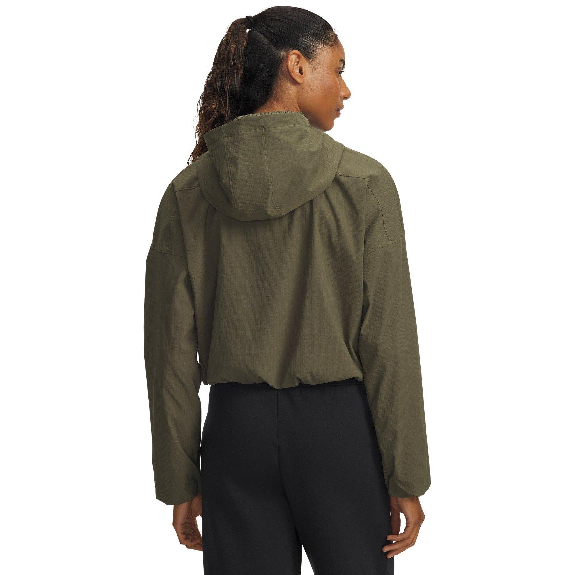 Green - Under Armour - Women's Unstoppable Woven Long Sleeve T-Shirt - 2