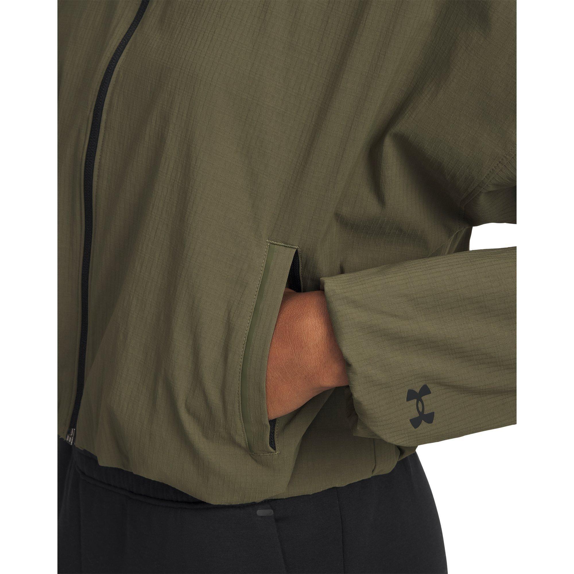 Green - Under Armour - Women's Unstoppable Woven Long Sleeve T-Shirt - 3