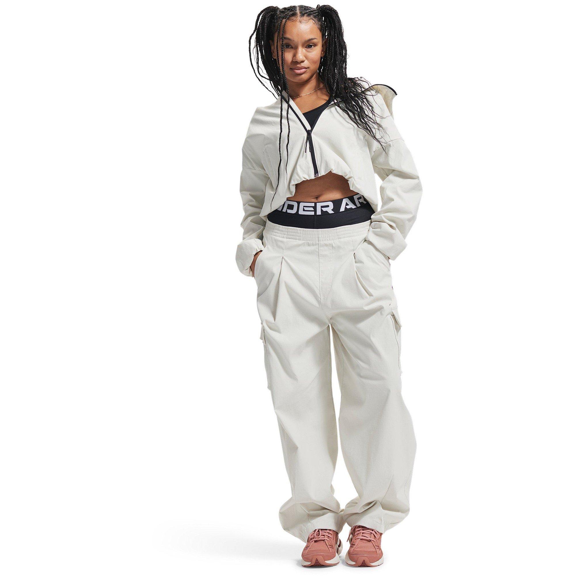 White - Under Armour - Women's Unstoppable Cargo Tracksuit Bottoms - 3