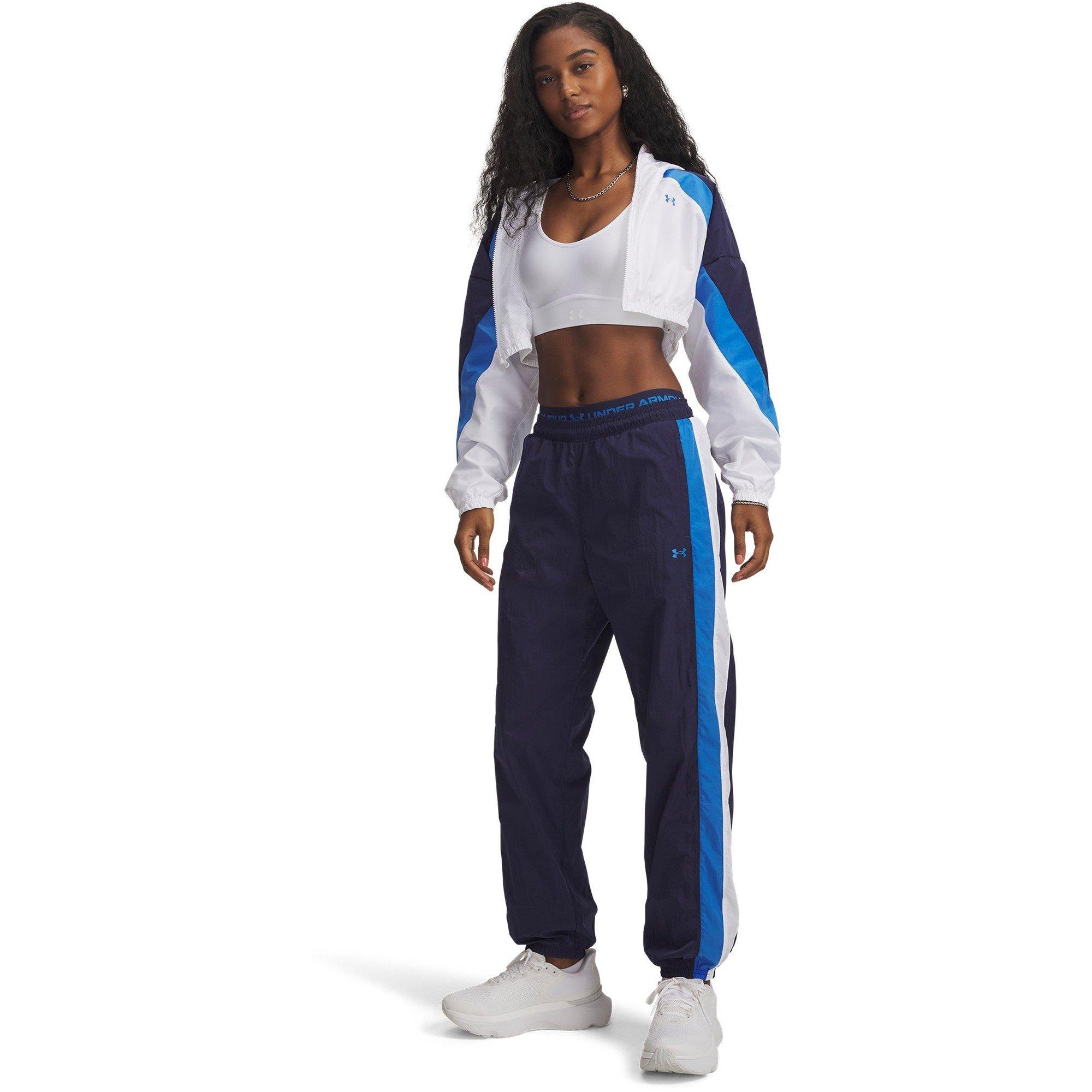 Blue - Under Armour - Women's Icon Crinkle Tracksuit Bottoms - 4