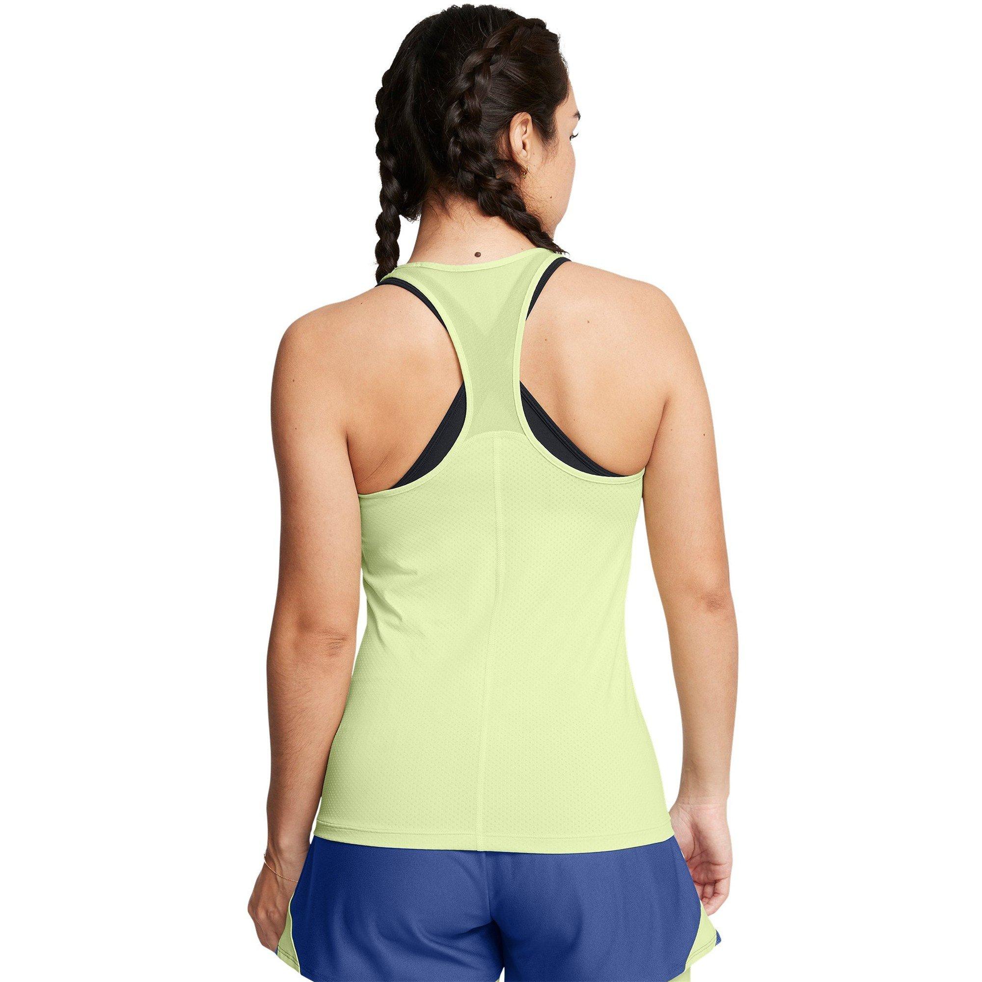 Grøn - Under Armour - Under Armour Tech Mesh Racer Tank Gym Vest Womens - 4