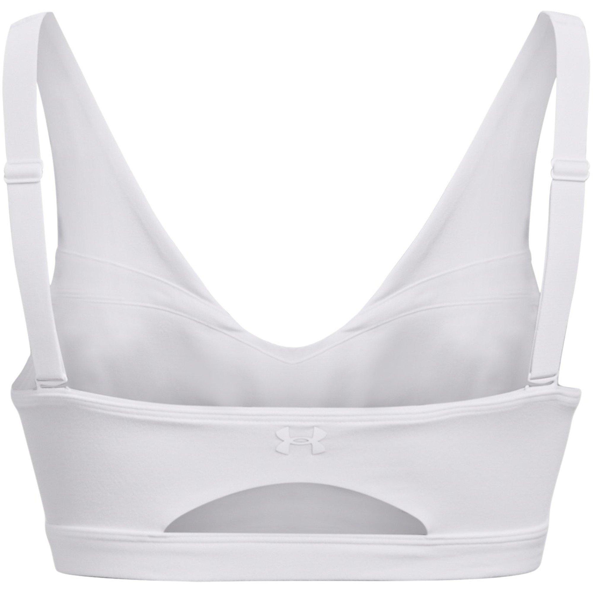 Blanc - Under Armour - Women's SmartForm Evolution Mid Medium Impact Sports Bra - 2