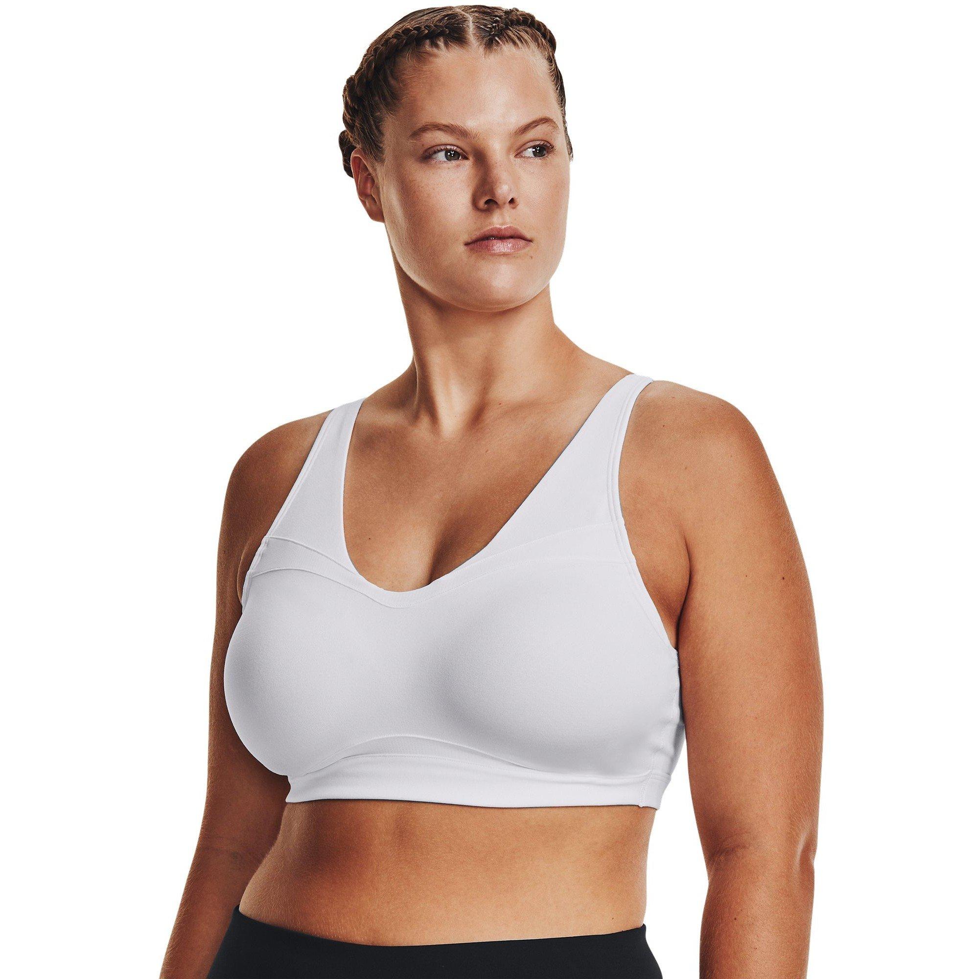 Blanc - Under Armour - Women's SmartForm Evolution Mid Medium Impact Sports Bra - 11