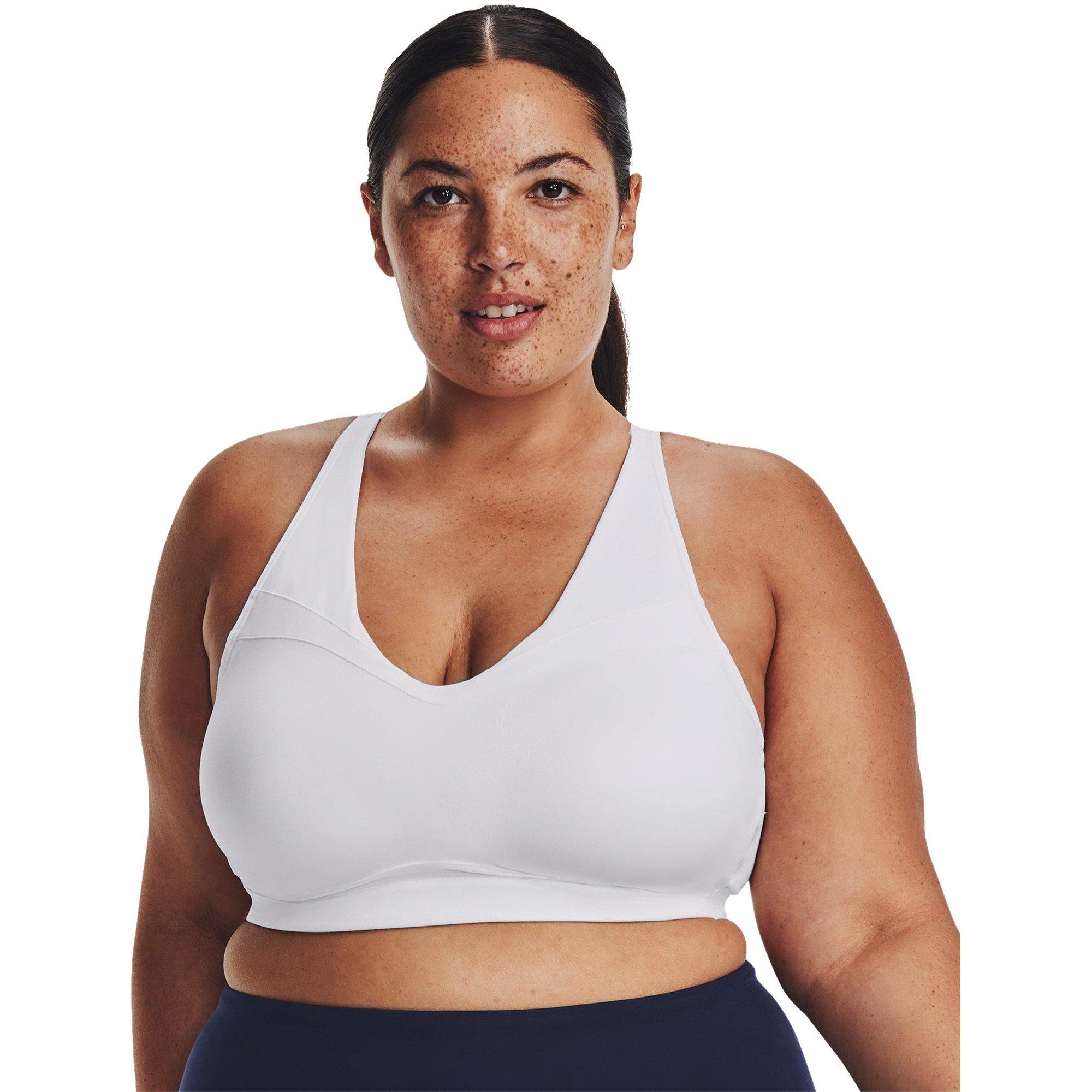 Blanc - Under Armour - Women's SmartForm Evolution Mid Medium Impact Sports Bra - 13