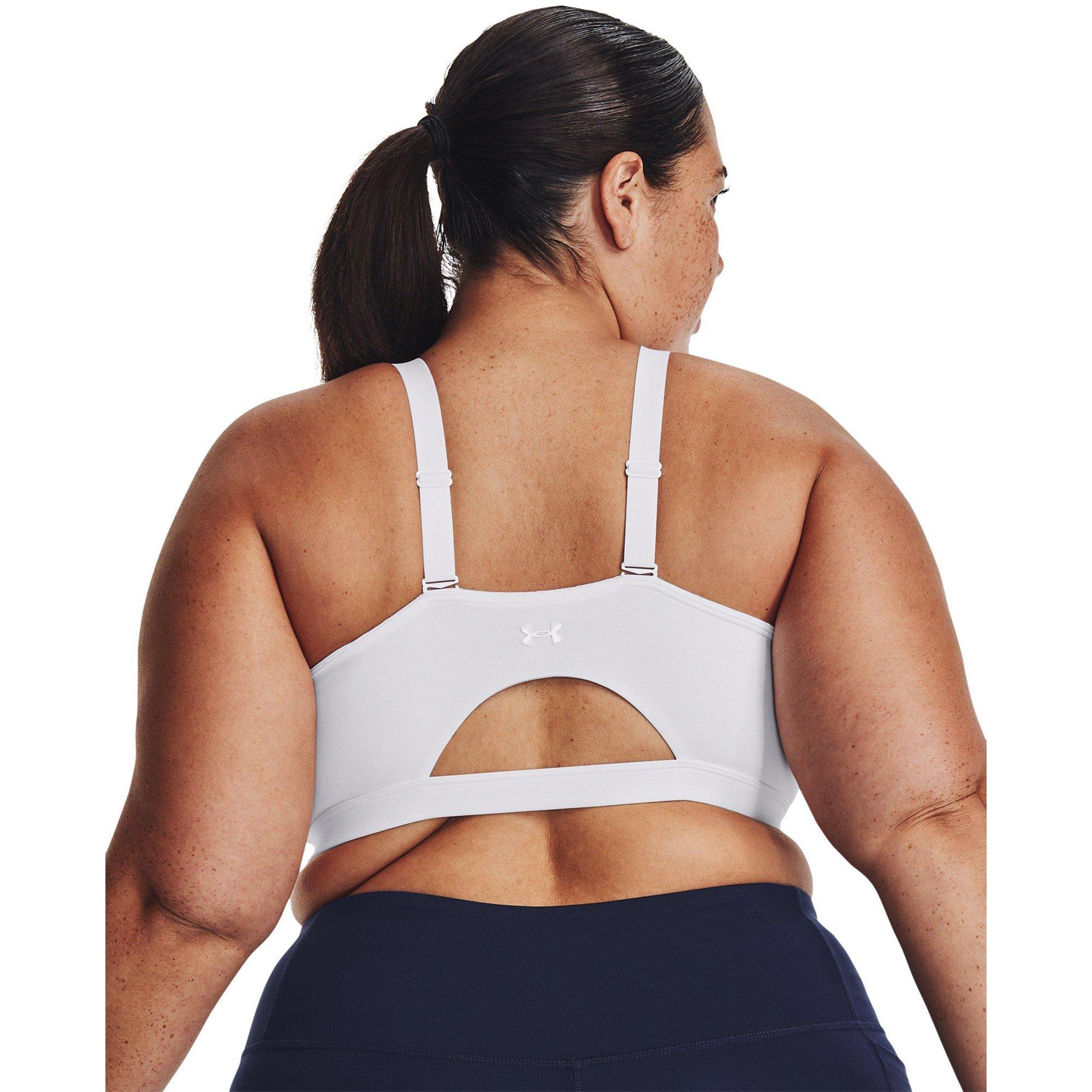 Blanc - Under Armour - Women's SmartForm Evolution Mid Medium Impact Sports Bra - 14