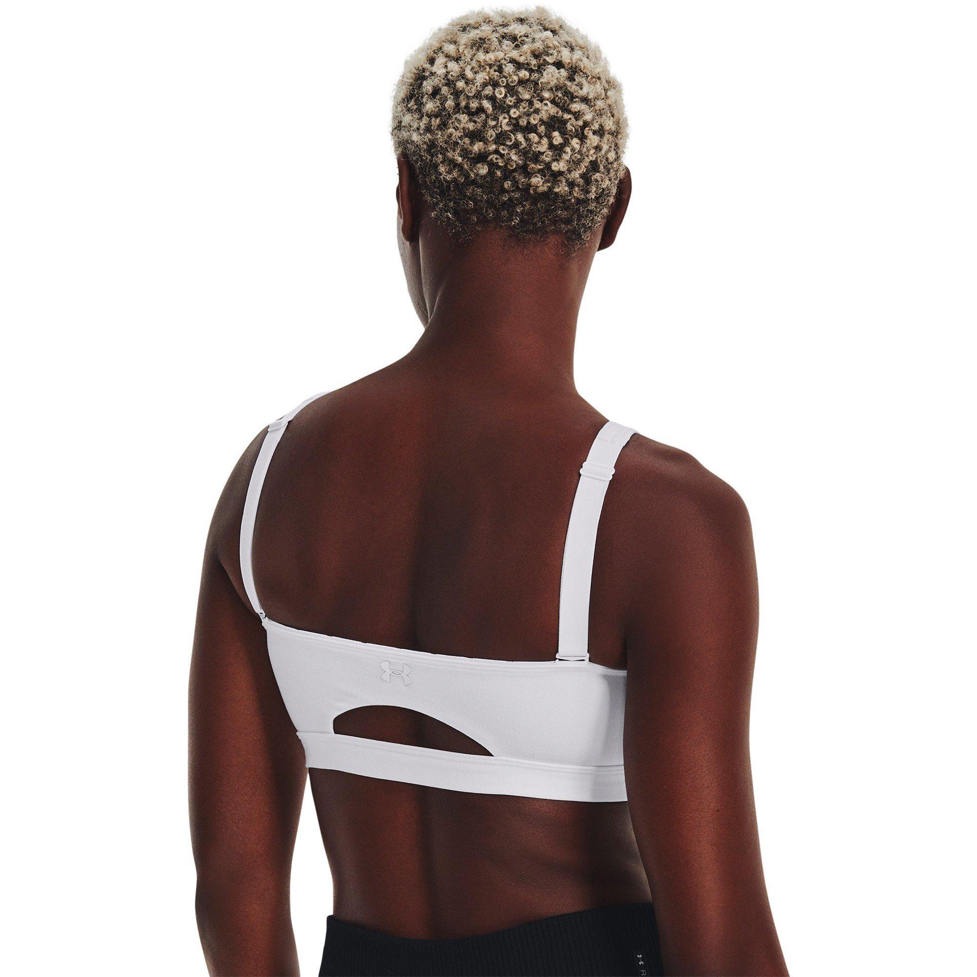 Blanc - Under Armour - Women's SmartForm Evolution Mid Medium Impact Sports Bra - 4