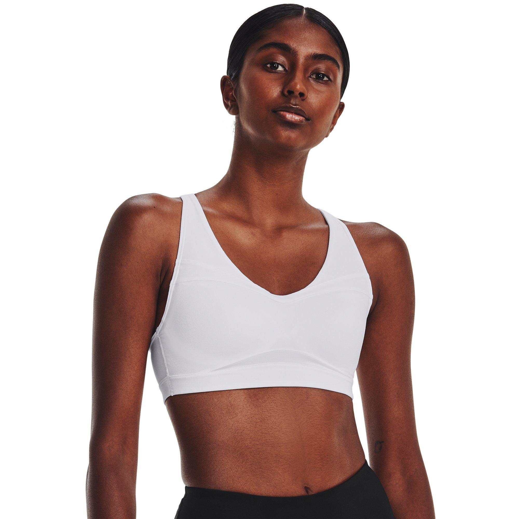 Blanc - Under Armour - Women's SmartForm Evolution Mid Medium Impact Sports Bra - 5