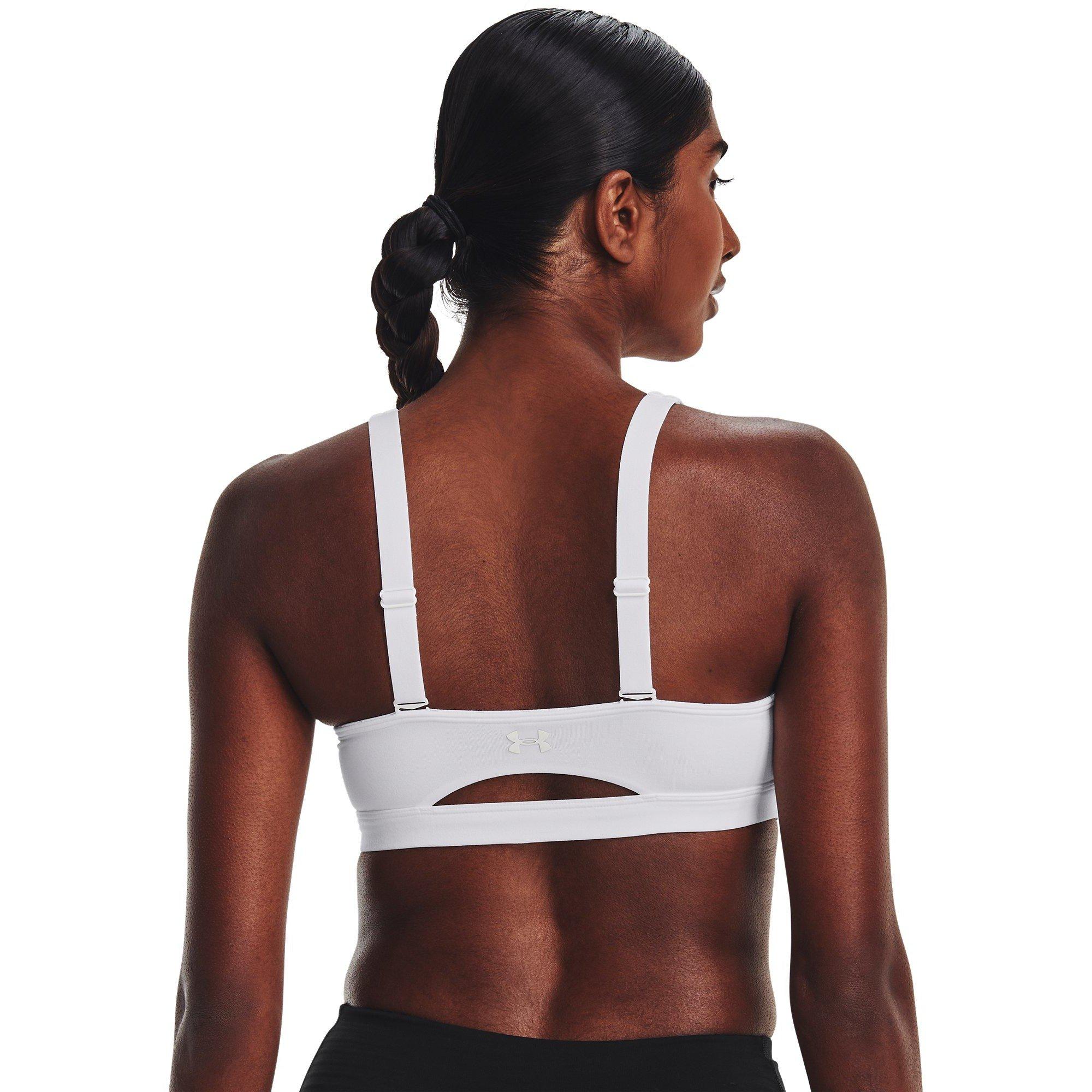 Blanc - Under Armour - Women's SmartForm Evolution Mid Medium Impact Sports Bra - 6