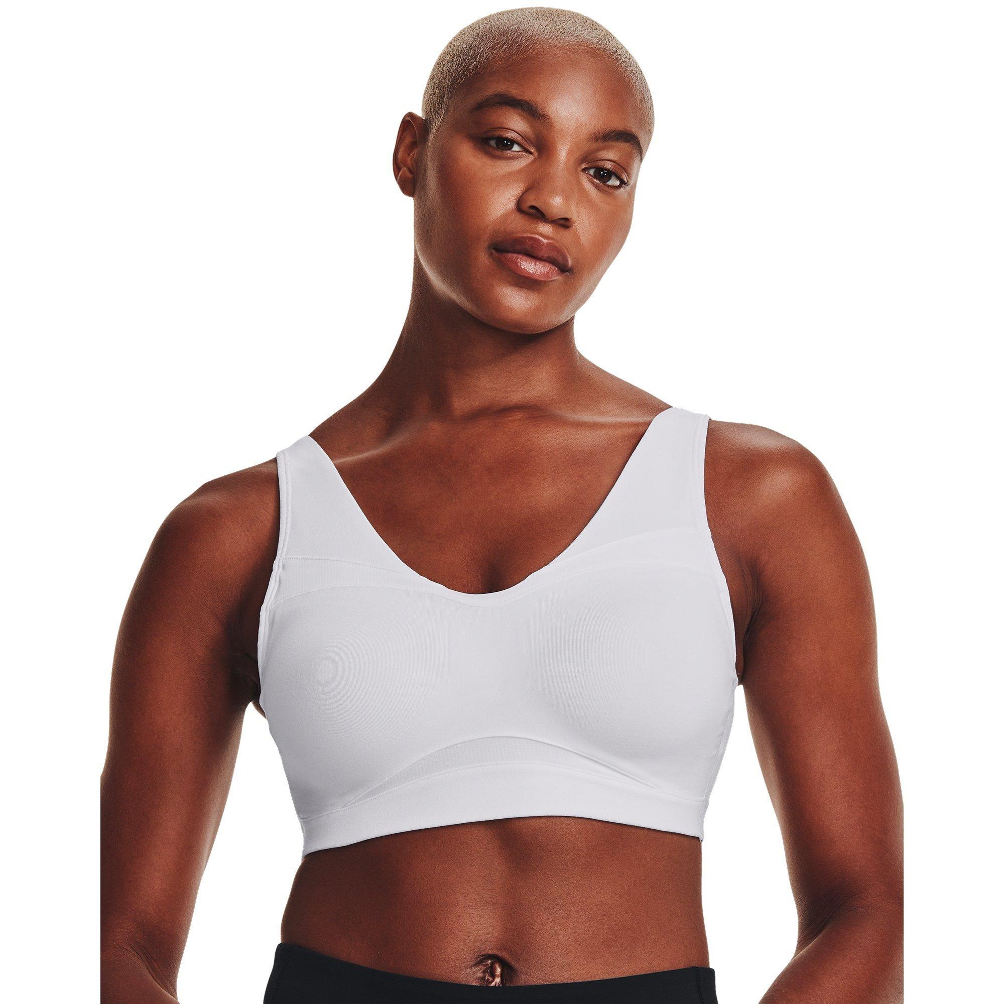 Blanc - Under Armour - Women's SmartForm Evolution Mid Medium Impact Sports Bra - 7