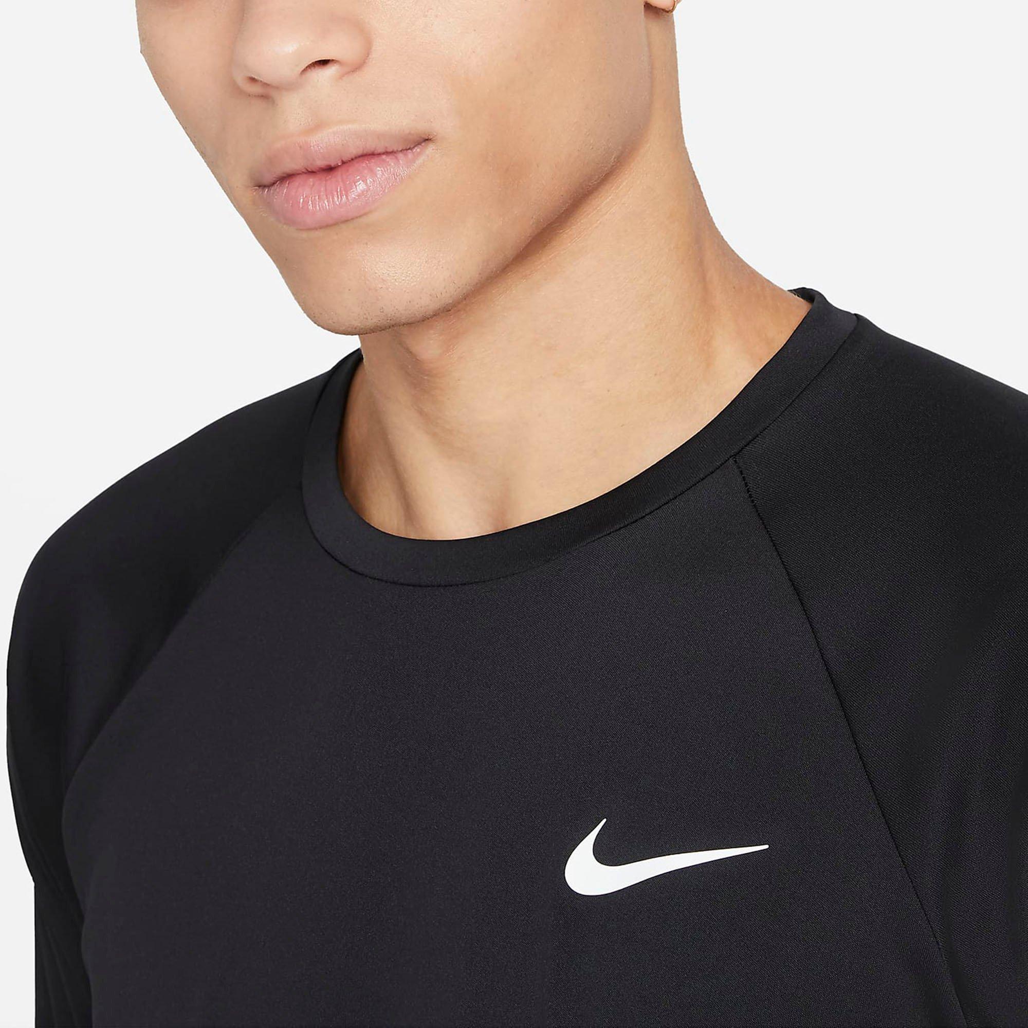 Black - Nike - Nike Essential Mens Long-Sleeve Hydroguard - 3