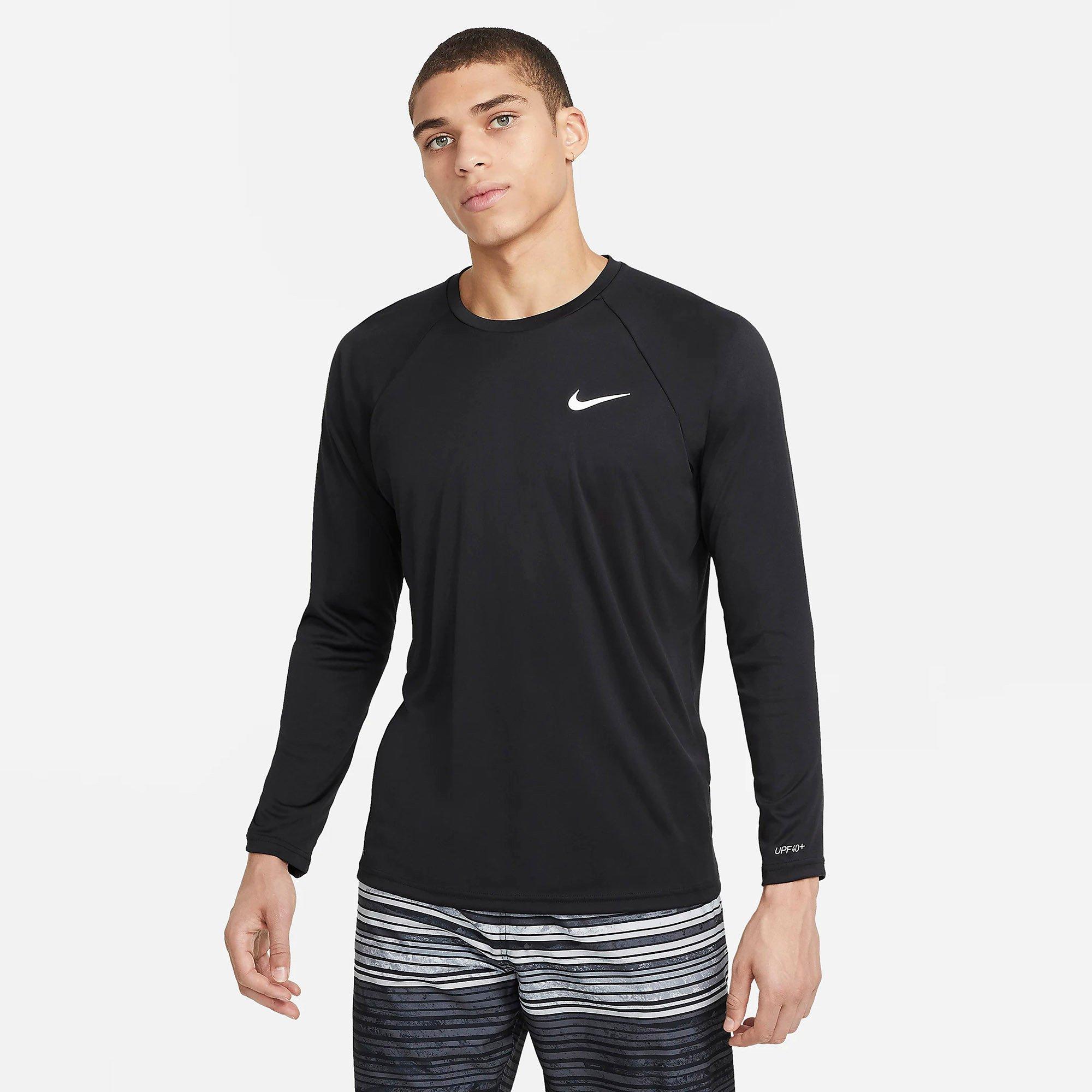 Black - Nike - Nike Essential Mens Long-Sleeve Hydroguard - 6
