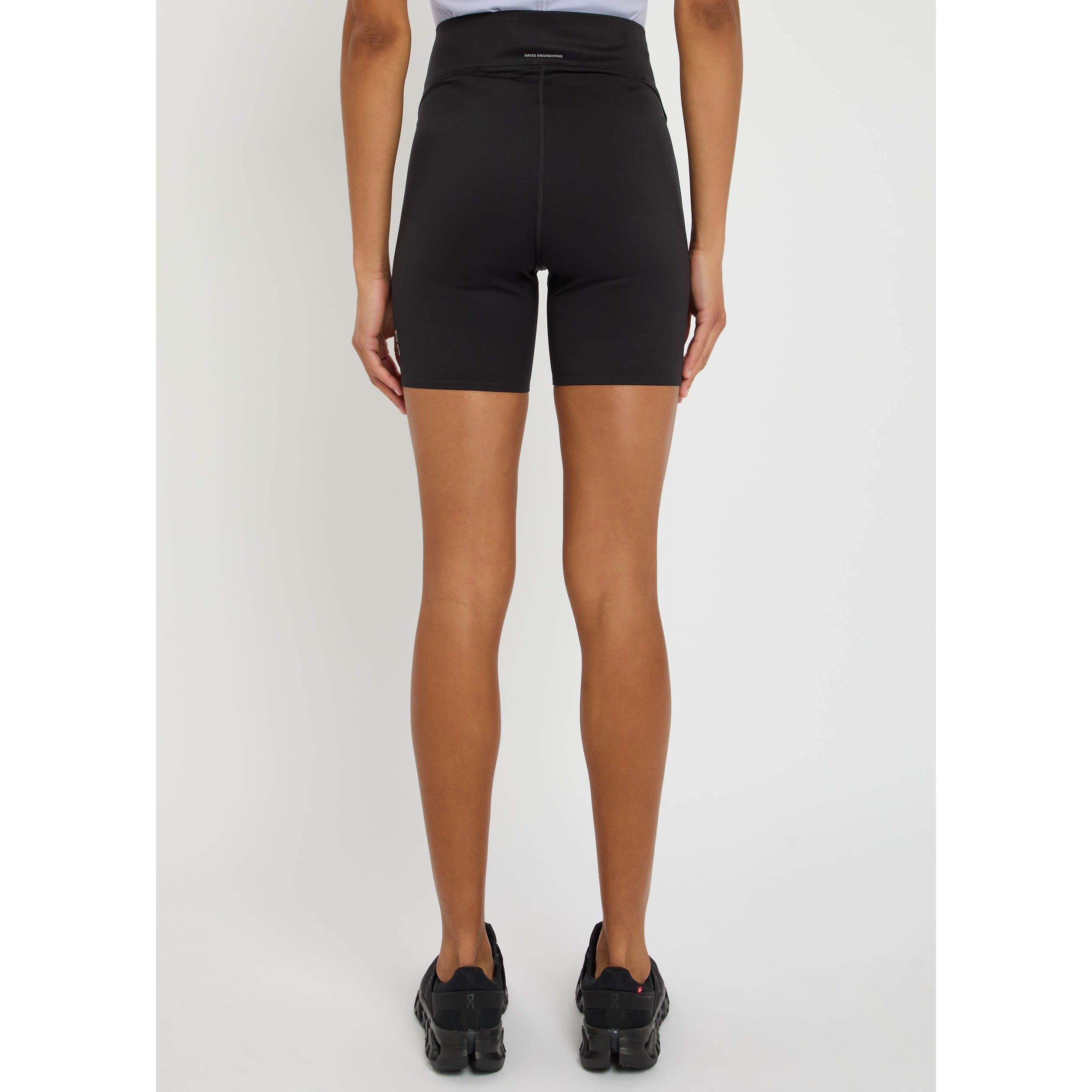 BLACK - On - Women's 6" Compression-Fit Performance Shorts - 3