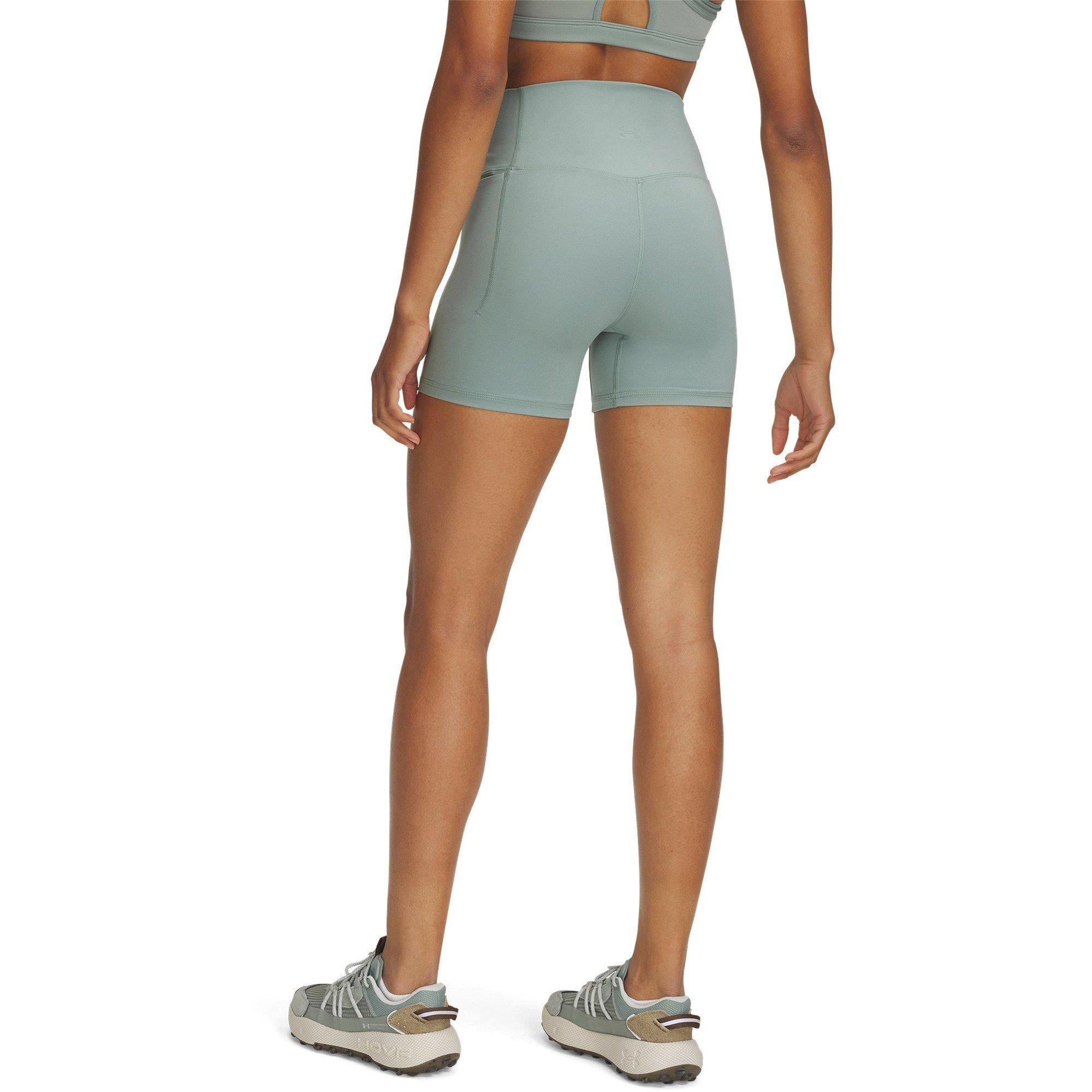 Green - Under Armour - Women's Meridian Middy Compression Shorts - 2