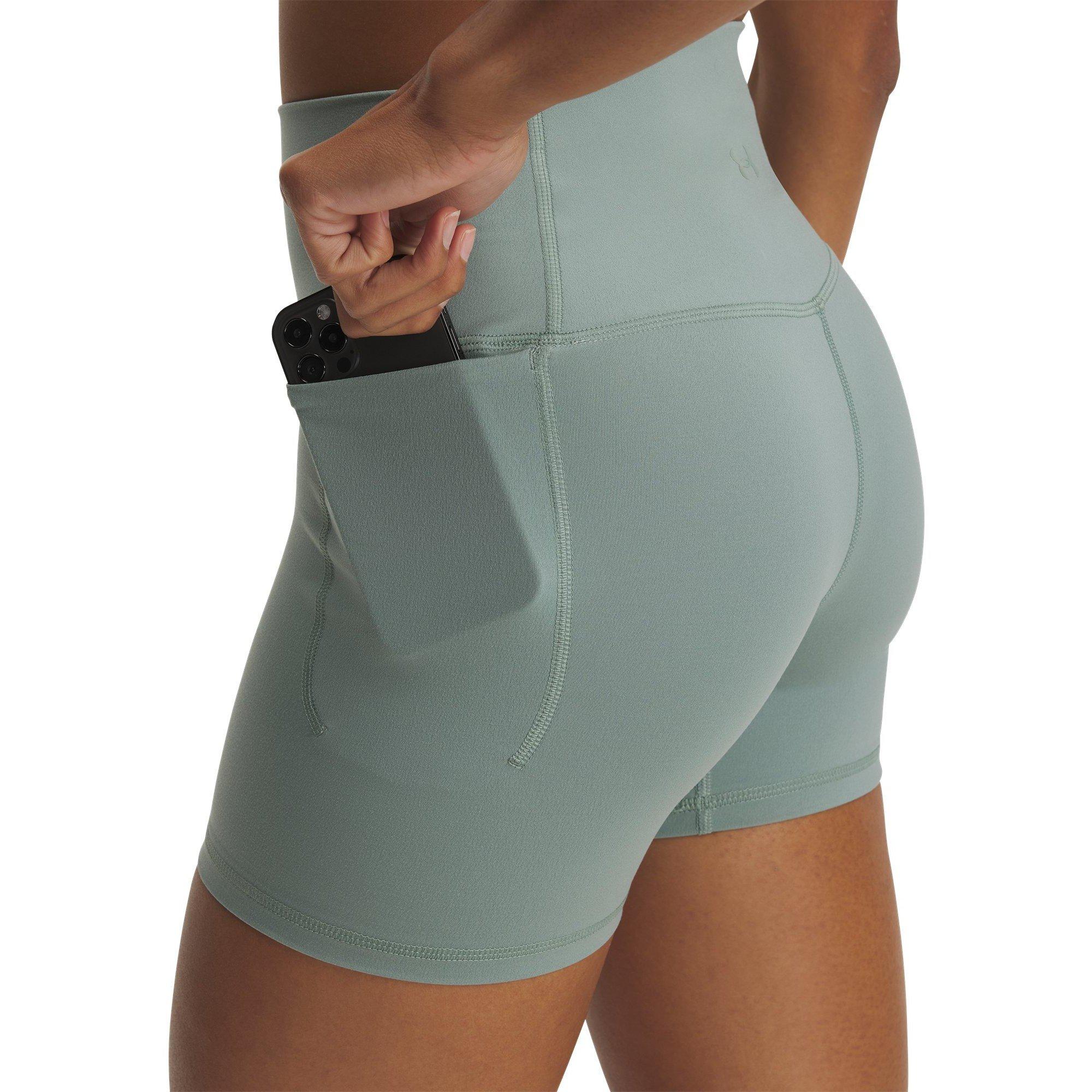 Green - Under Armour - Women's Meridian Middy Compression Shorts - 3