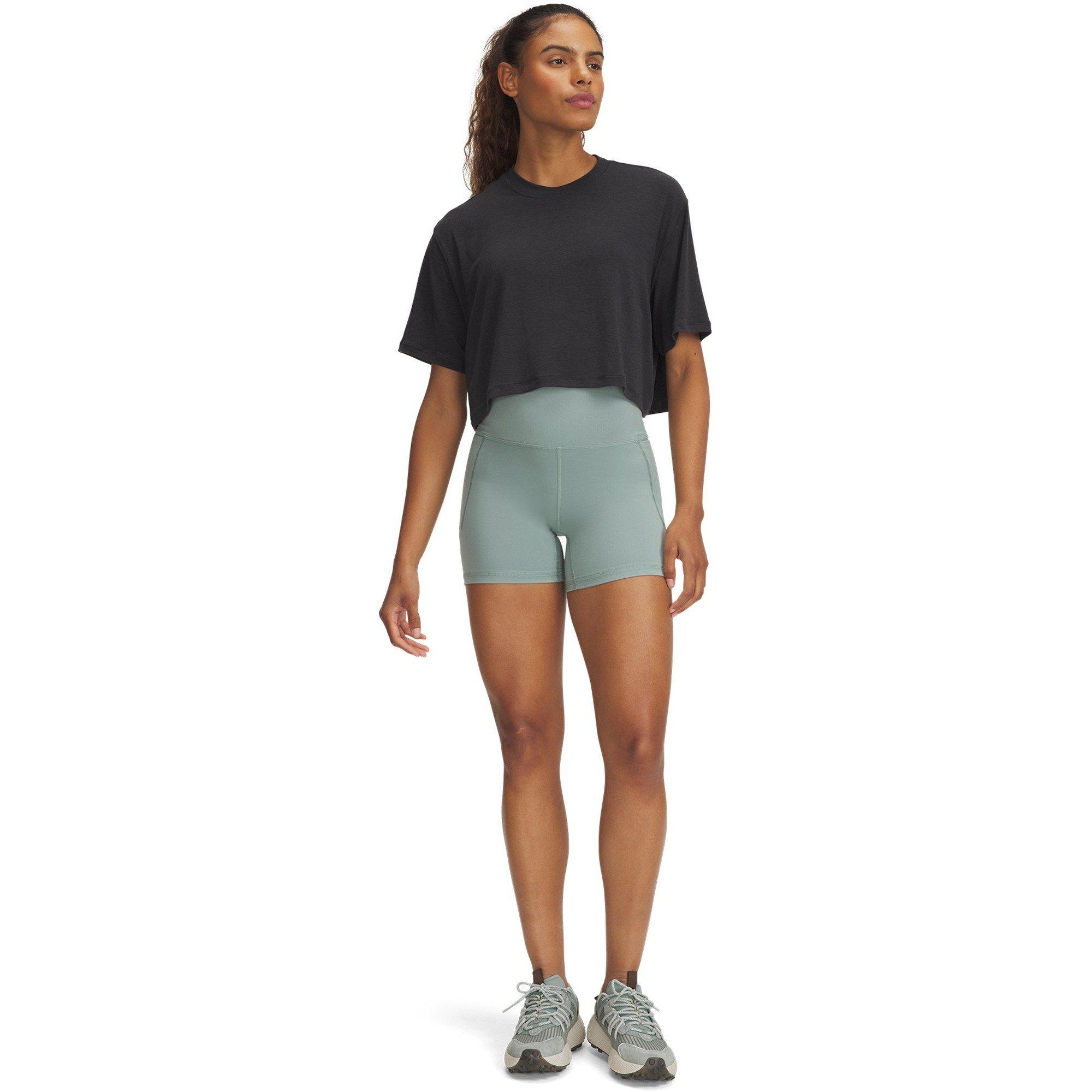 Green - Under Armour - Women's Meridian Middy Compression Shorts - 4