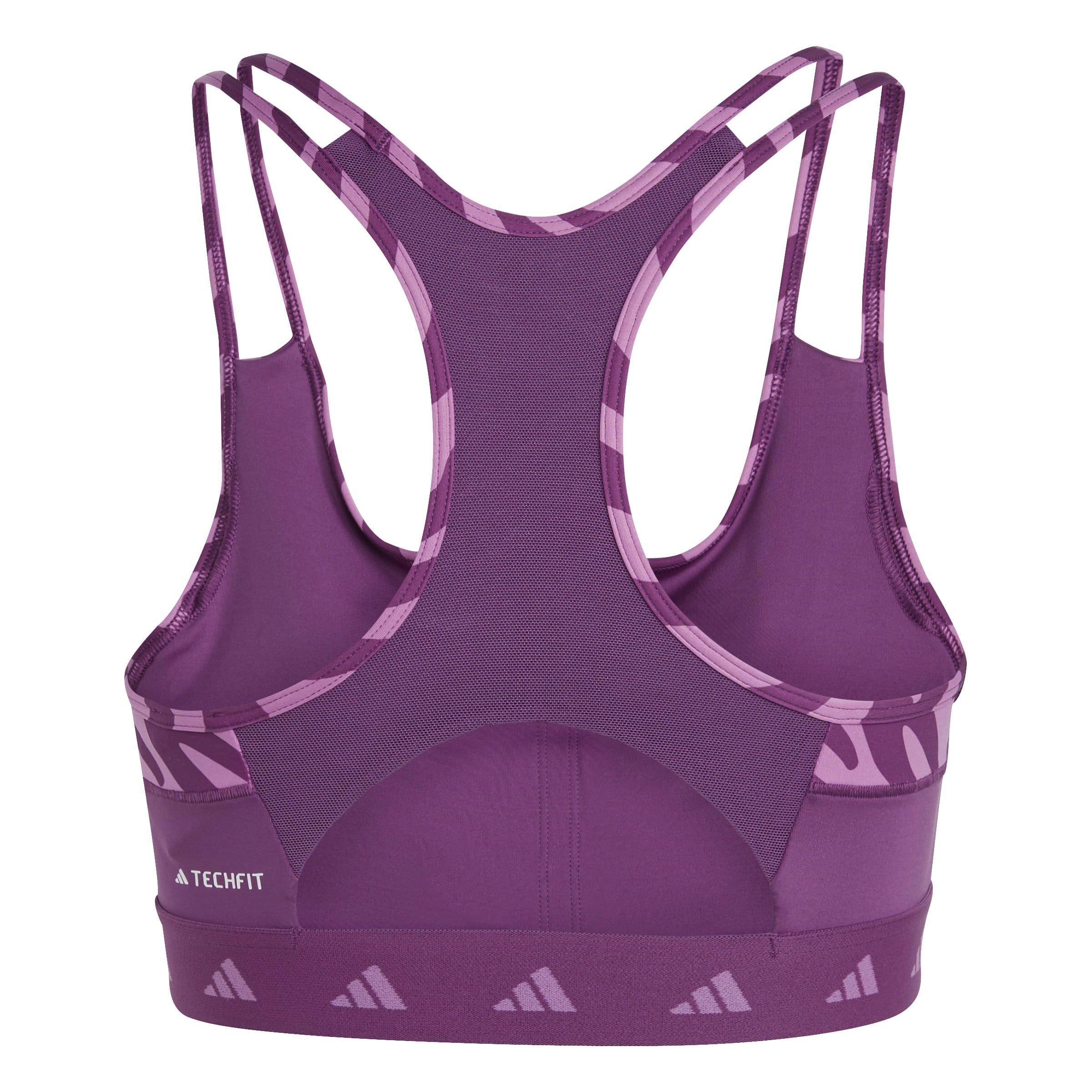 Purple - adidas - Medium Impact Sports Bra - 2