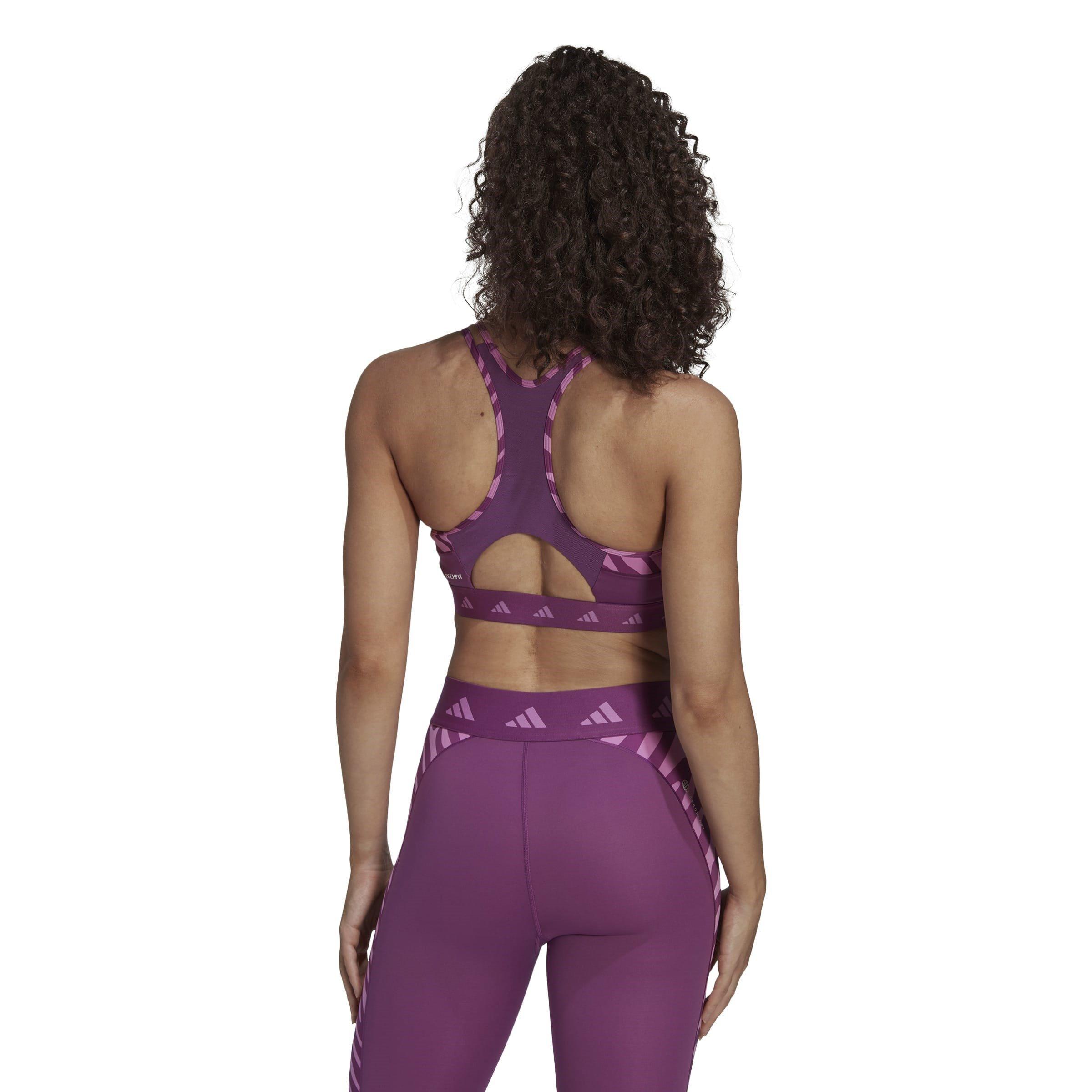 Purple - adidas - Medium Impact Sports Bra - 4