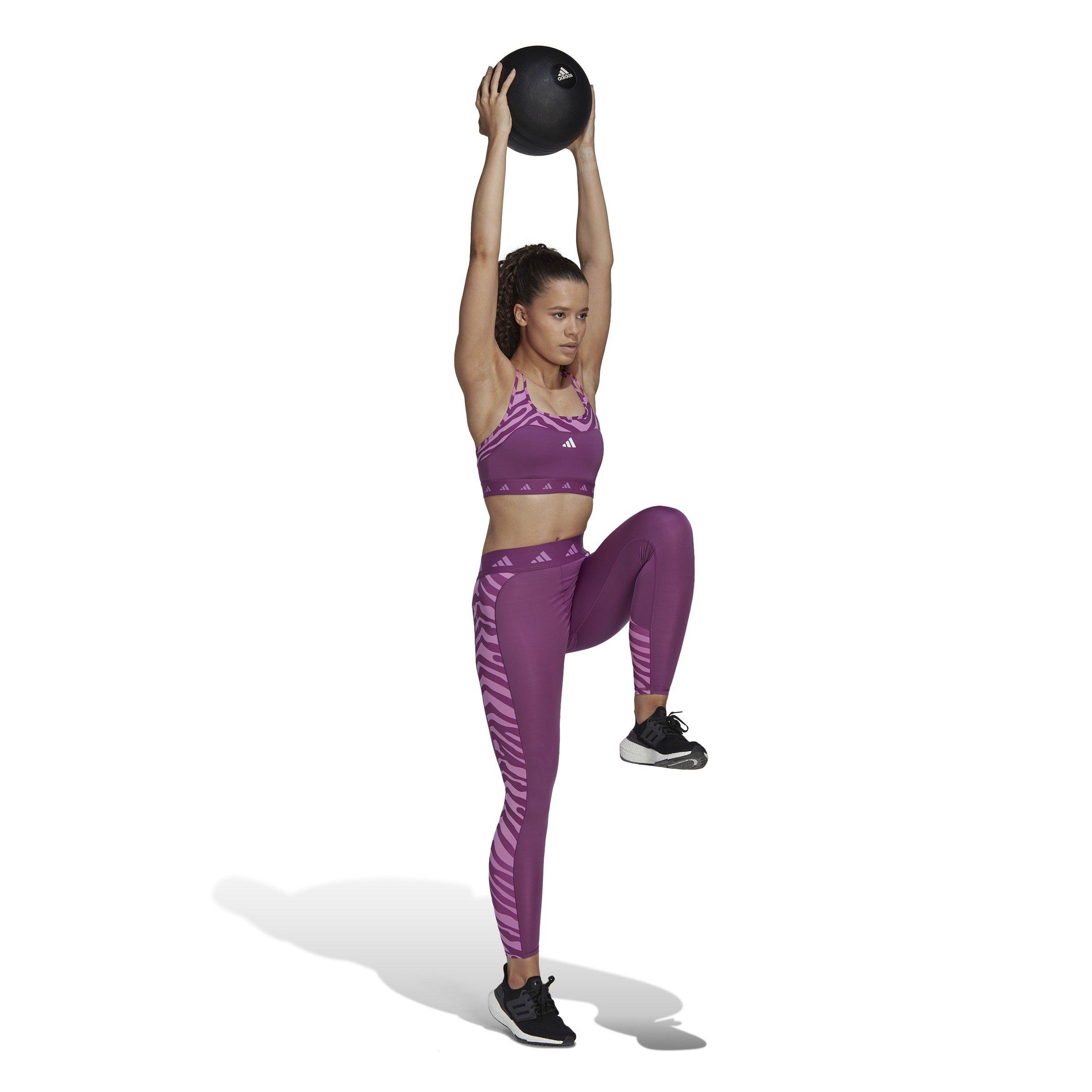 Purple - adidas - Medium Impact Sports Bra - 5