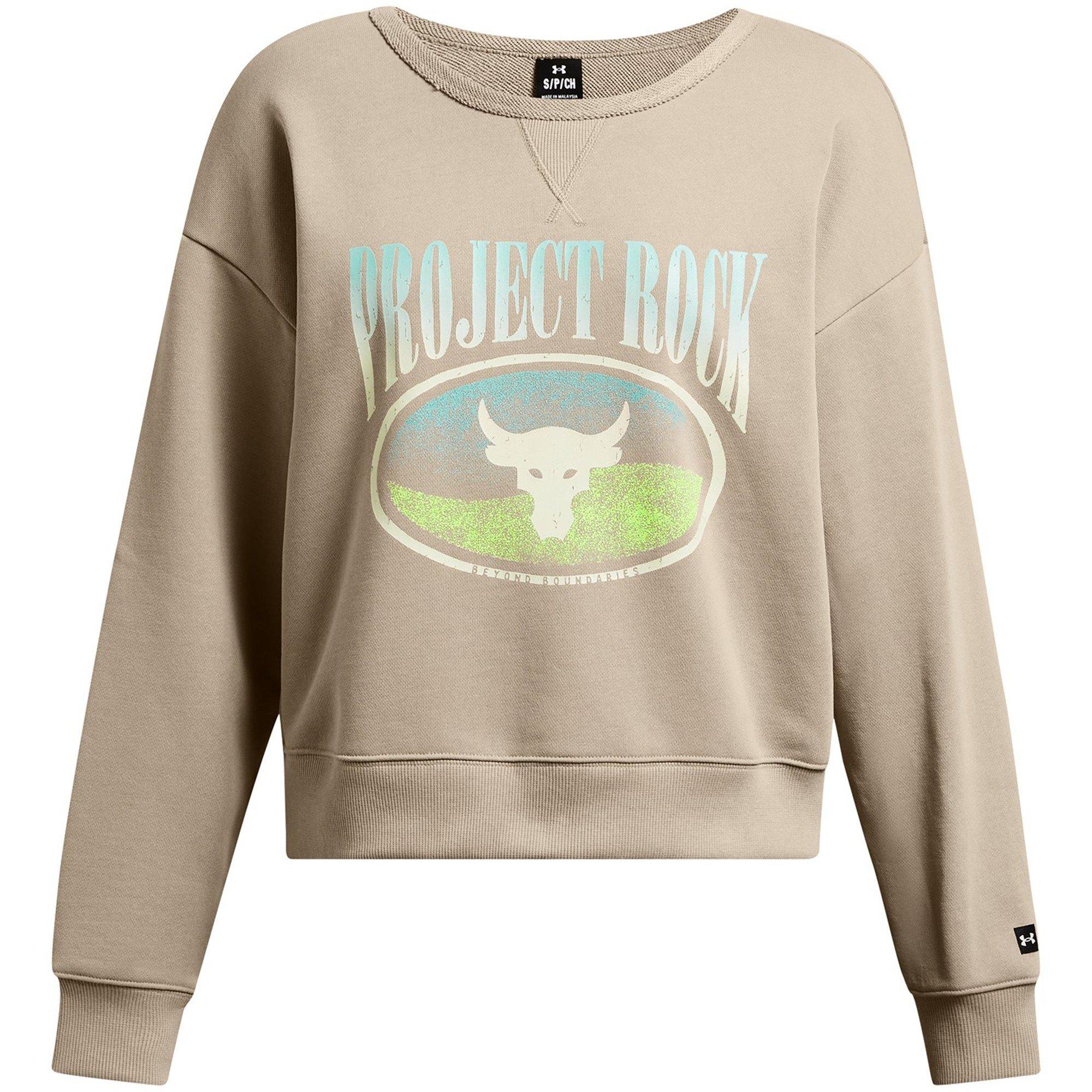 Brun - Under Armour - Under Armour Pjt Rck Hw Terry Ls Q1 Sweatshirt Womens - 1